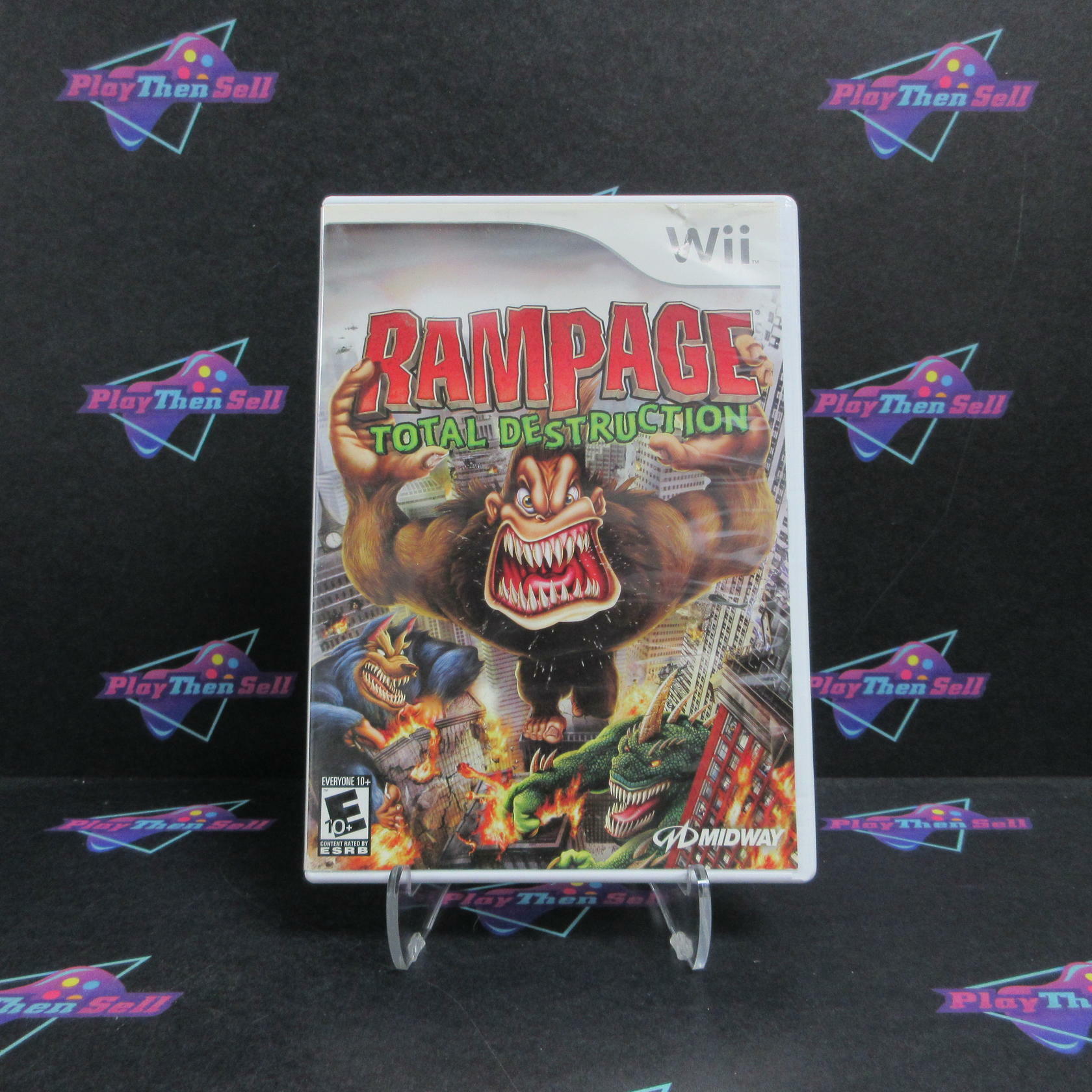Rampage Total Destruction - Nintendo Wii AD Complete CIB - Very Good