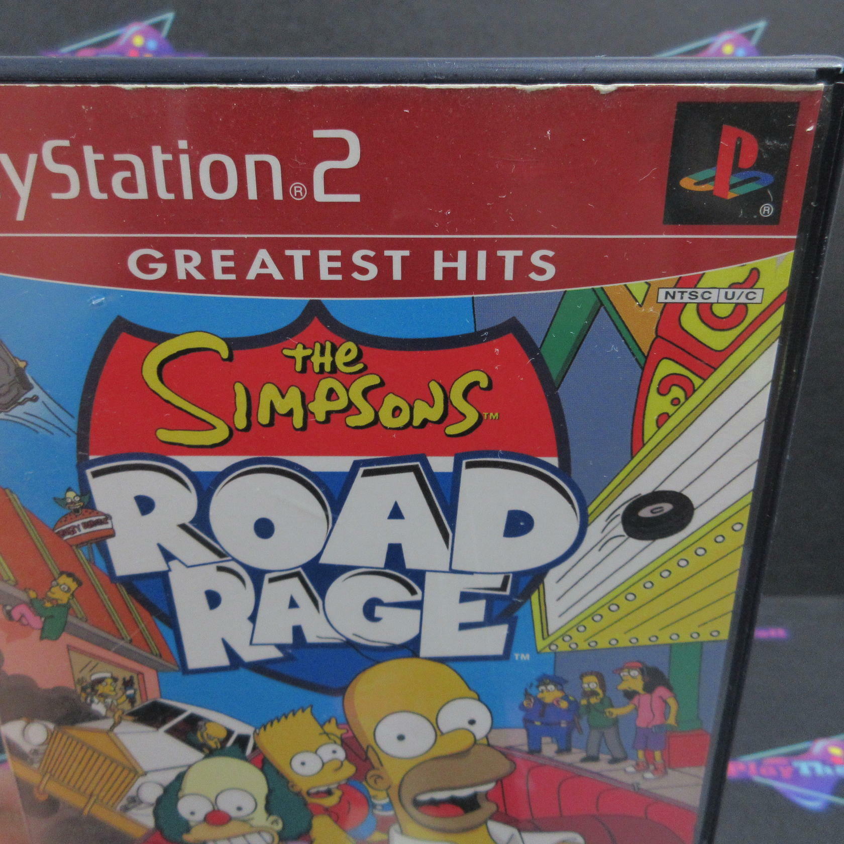 The Simpsons Road Rage GH + Reg Card PS2 PlayStation 2 - AD Complete CIB - Very Good