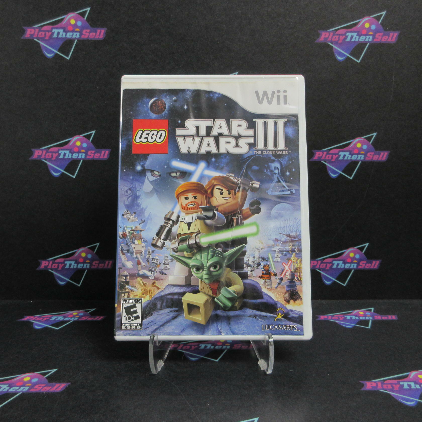 Lego Star Wars III The Clone Wars Nintendo Wii AD Complete CIB - Very Good