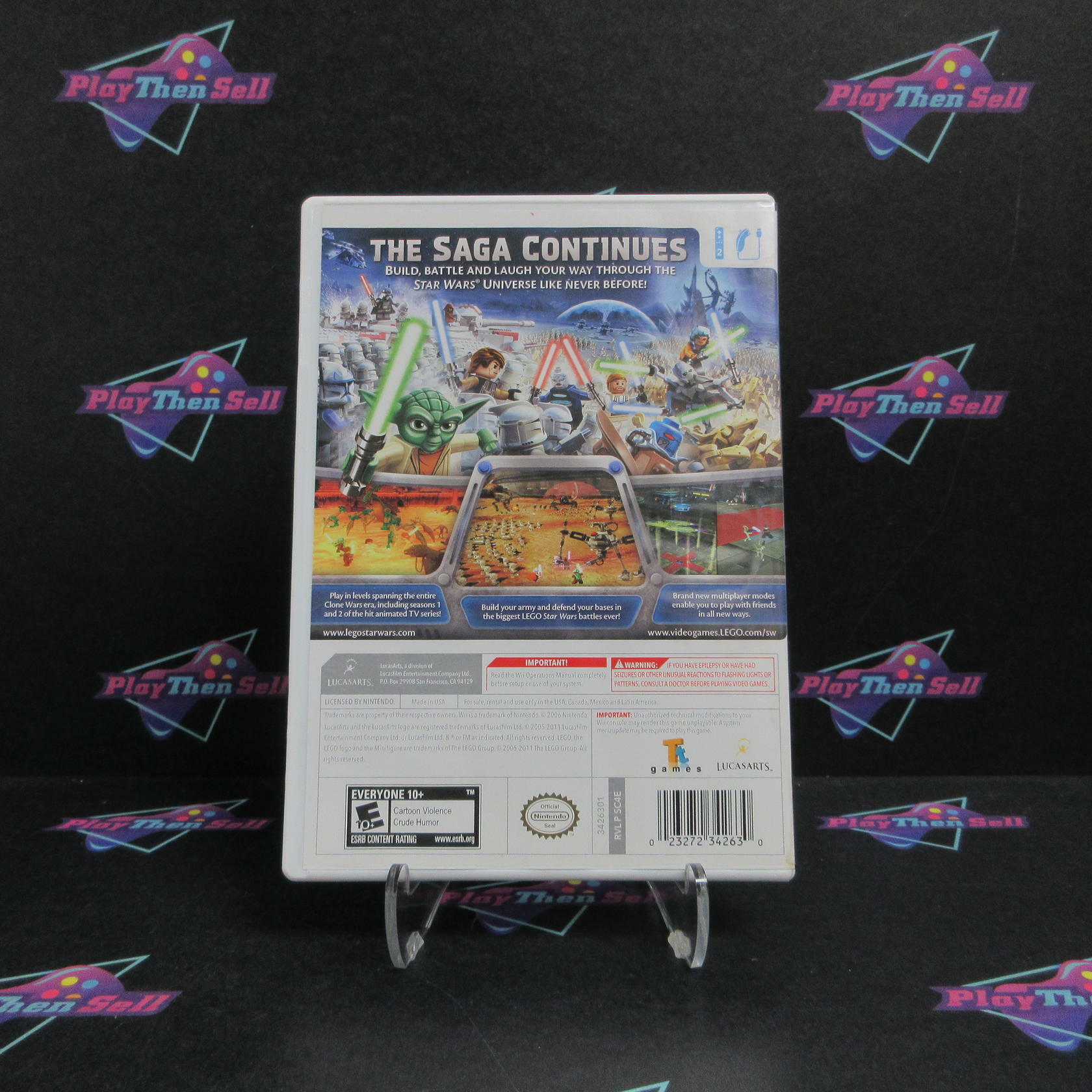 Lego Star Wars III The Clone Wars Nintendo Wii AD Complete CIB - Very Good