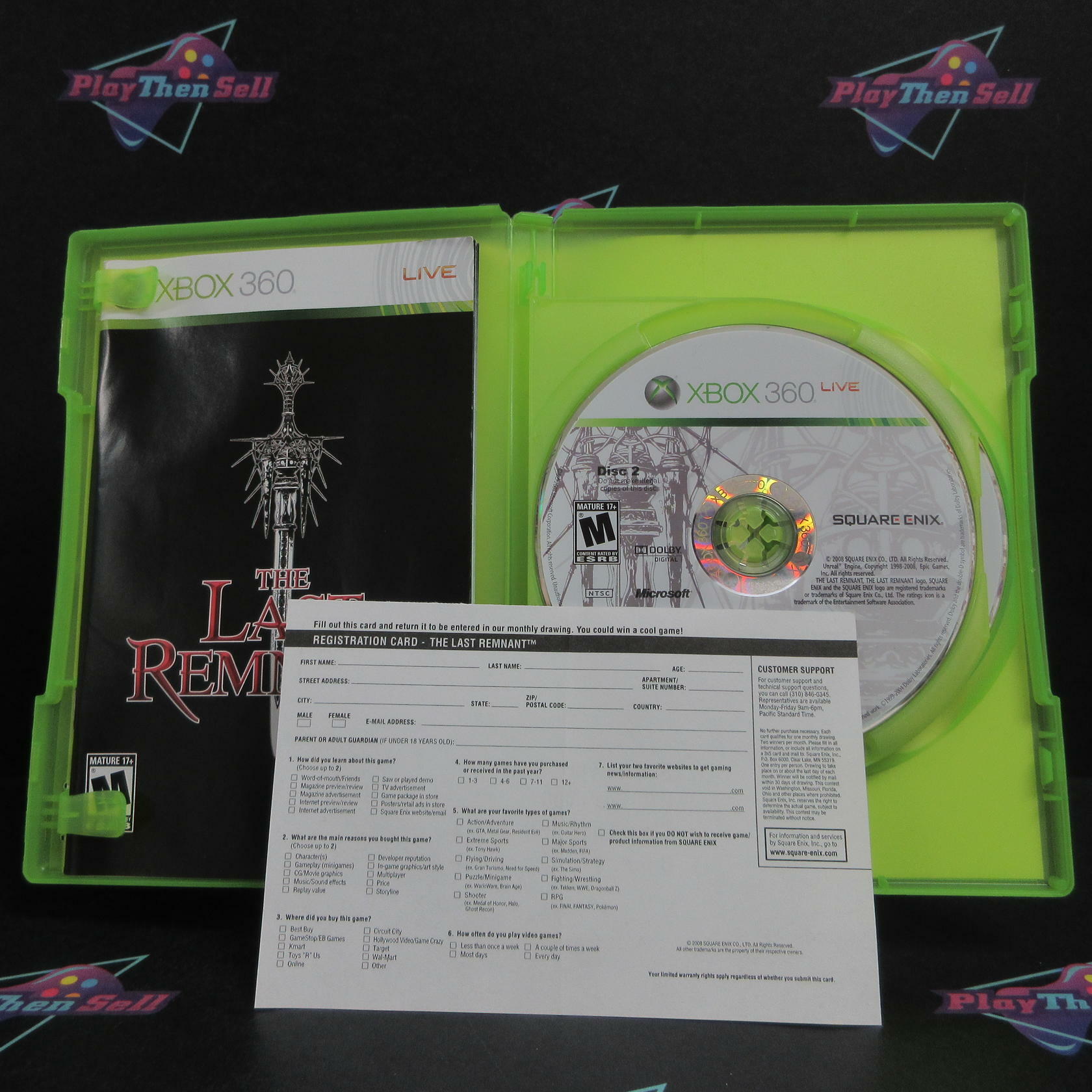 The Last Remnant Xbox 360 + Reg Card Complete - Excellent