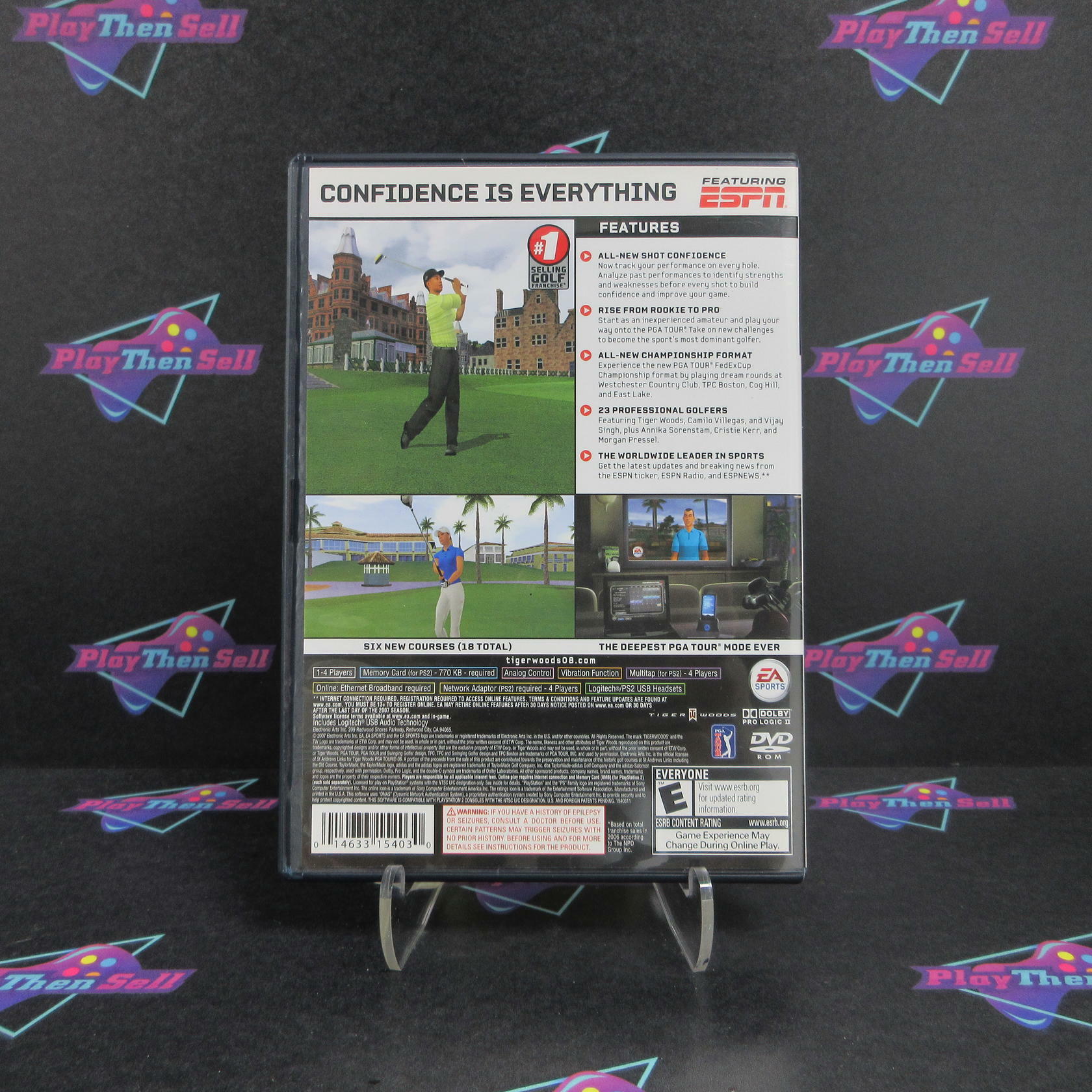 Tiger Woods PGA Tour 08 PS2 PlayStation 2 Complete - Excellent