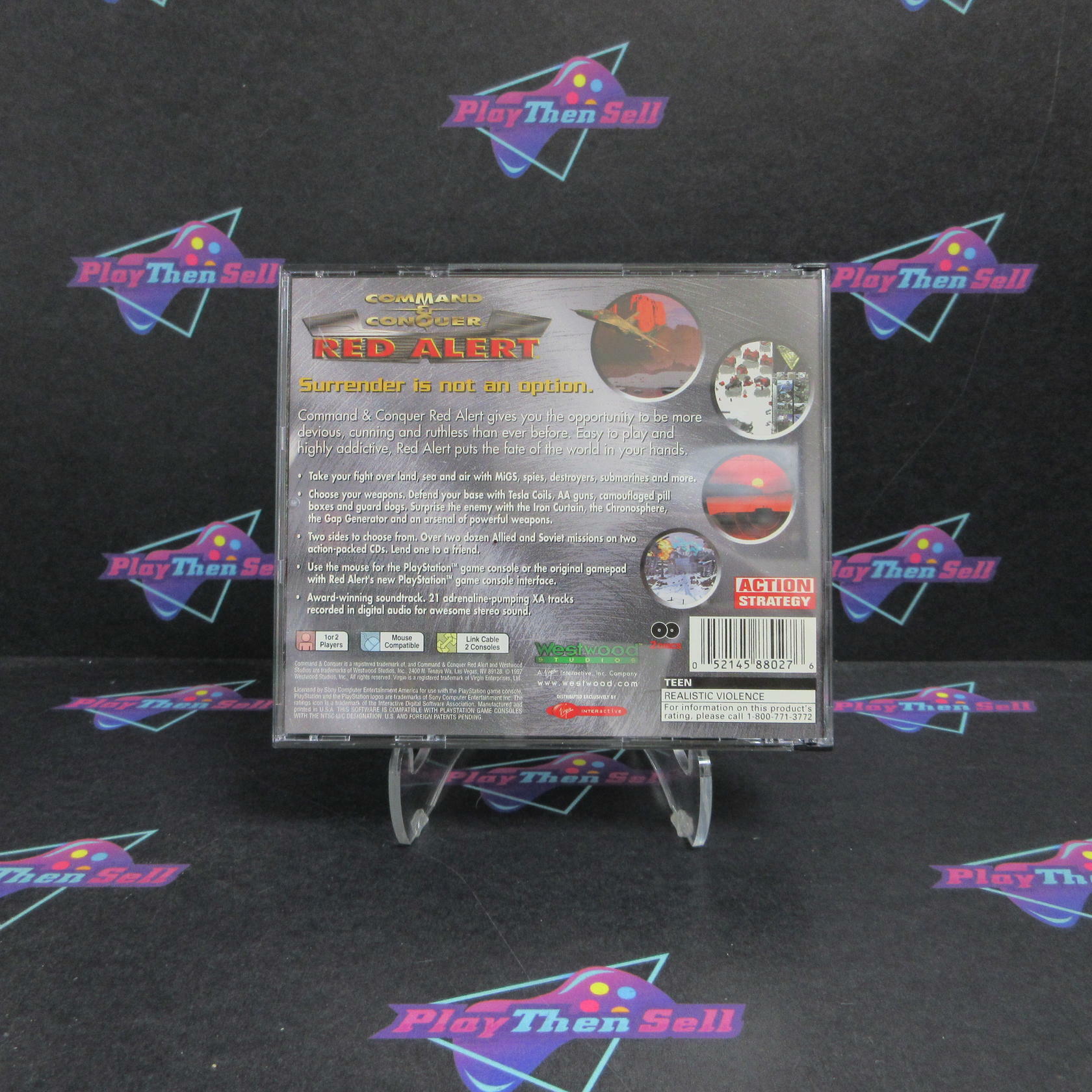 Command & Conquer Red Alert PS1 PlayStation 1 Complete - Excellent