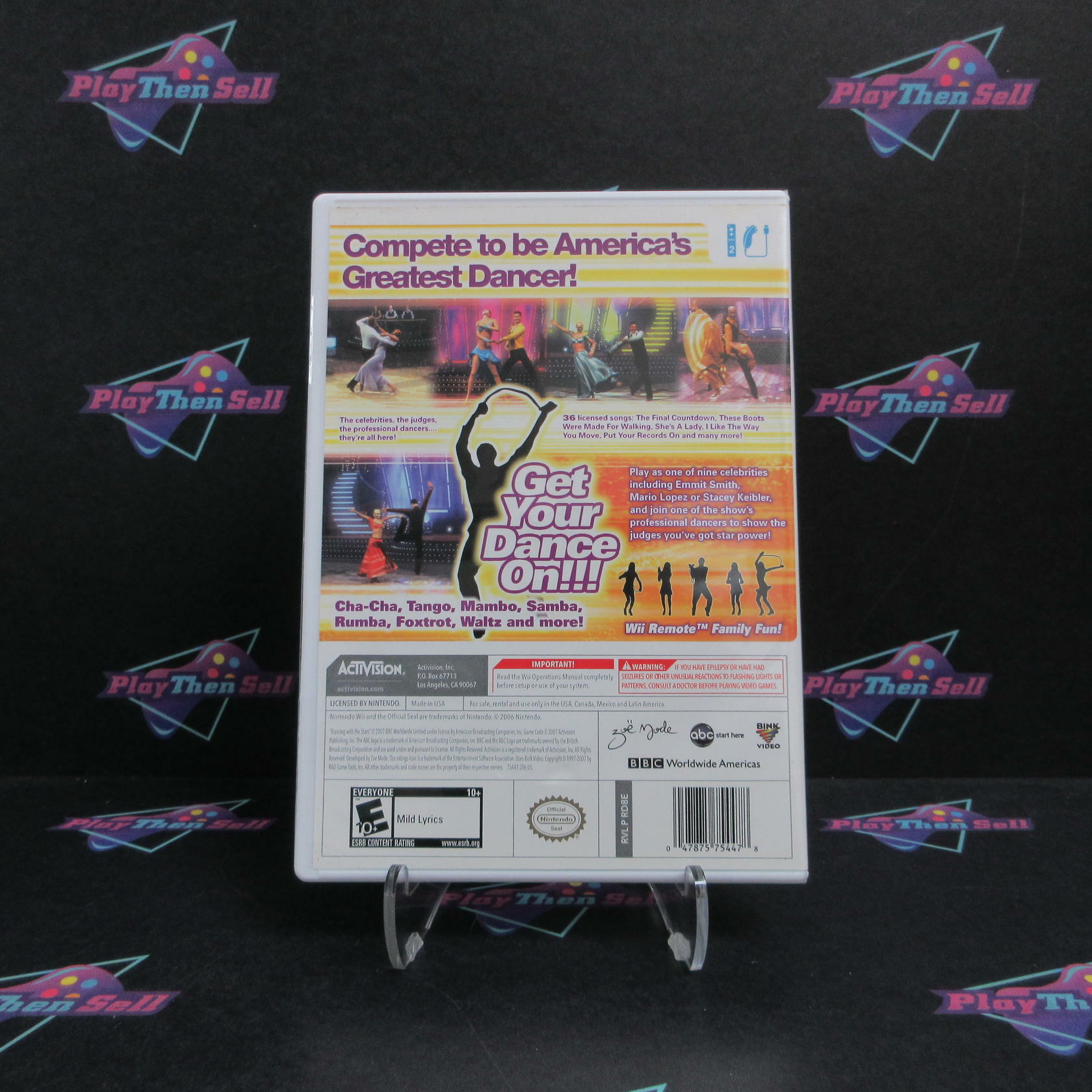 Dancing With The Stars Nintendo Wii Complete - Excellent