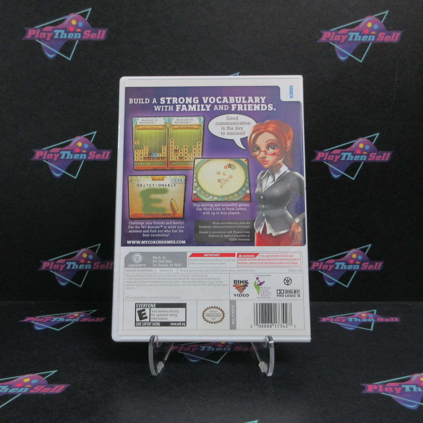 My Word Coach Nintendo Wii Complete - Excellent