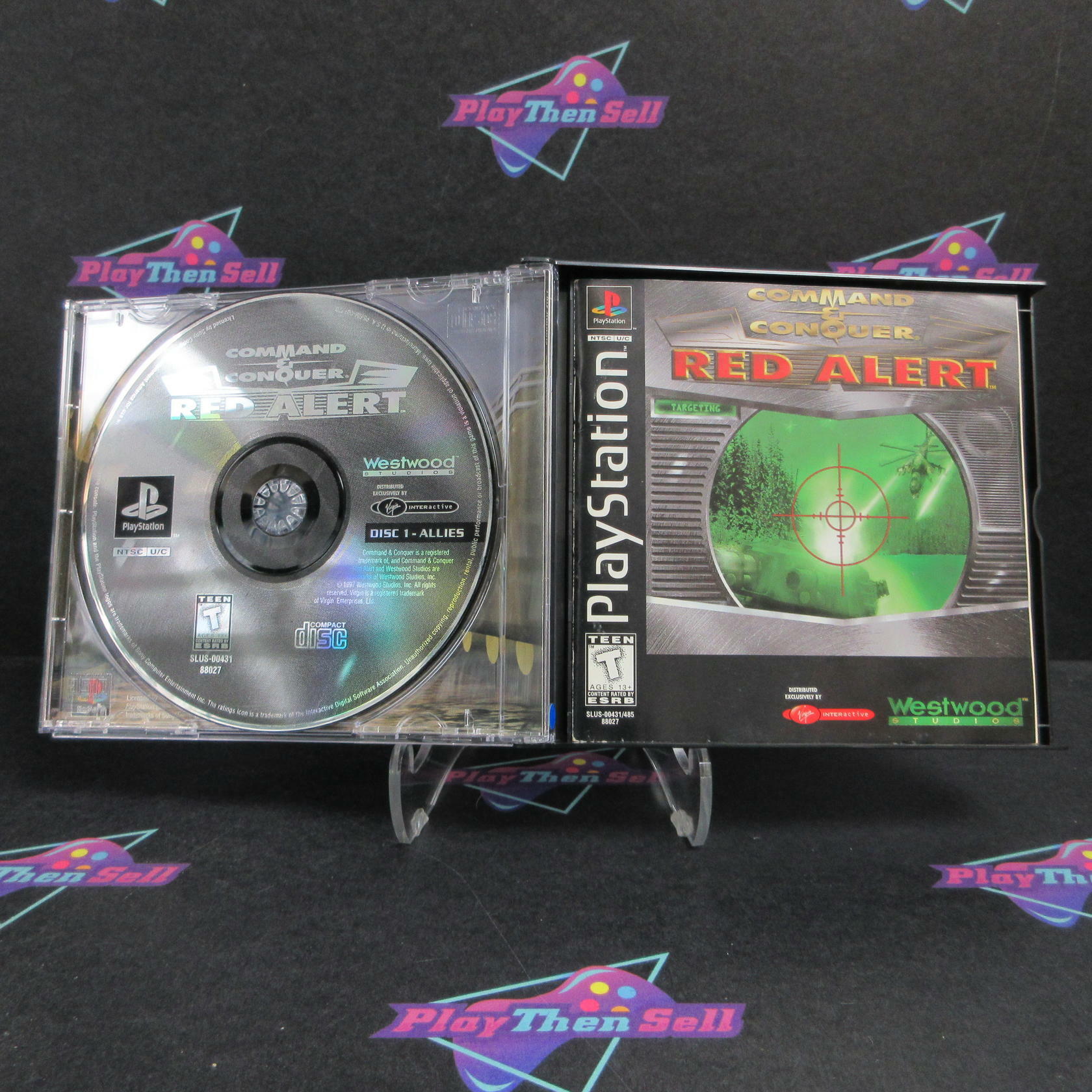 Command & Conquer Red Alert PS1 PlayStation 1 Complete - Excellent