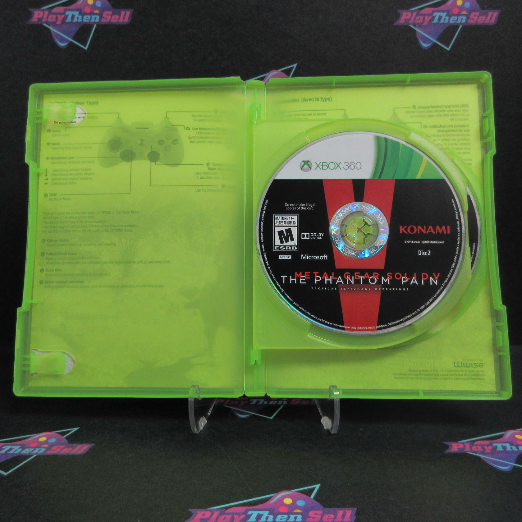 Metal Gear Solid V The Phantom Pain Day One Edition Xbox 360 CIB - Excellent