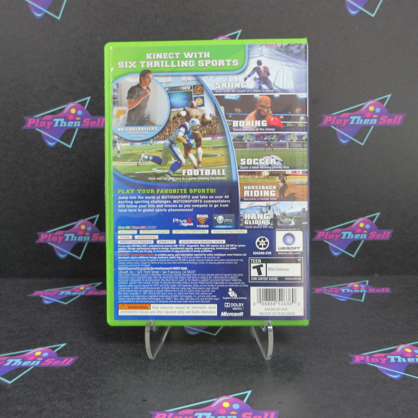 Kinect MotionSports Xbox 360 Complete - Excellent
