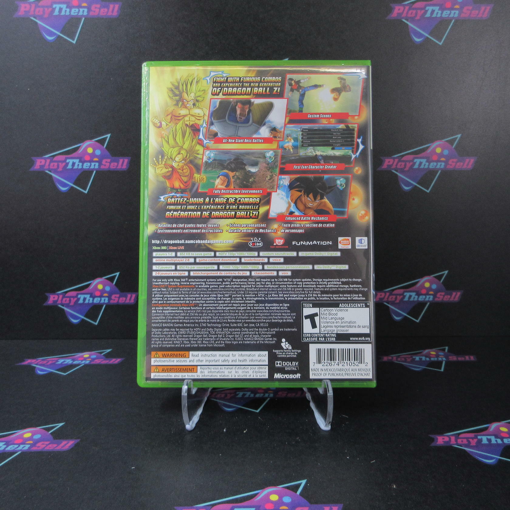 Dragon Ball Z Ultimate Tenkaichi Xbox 360 Complete - Excellent