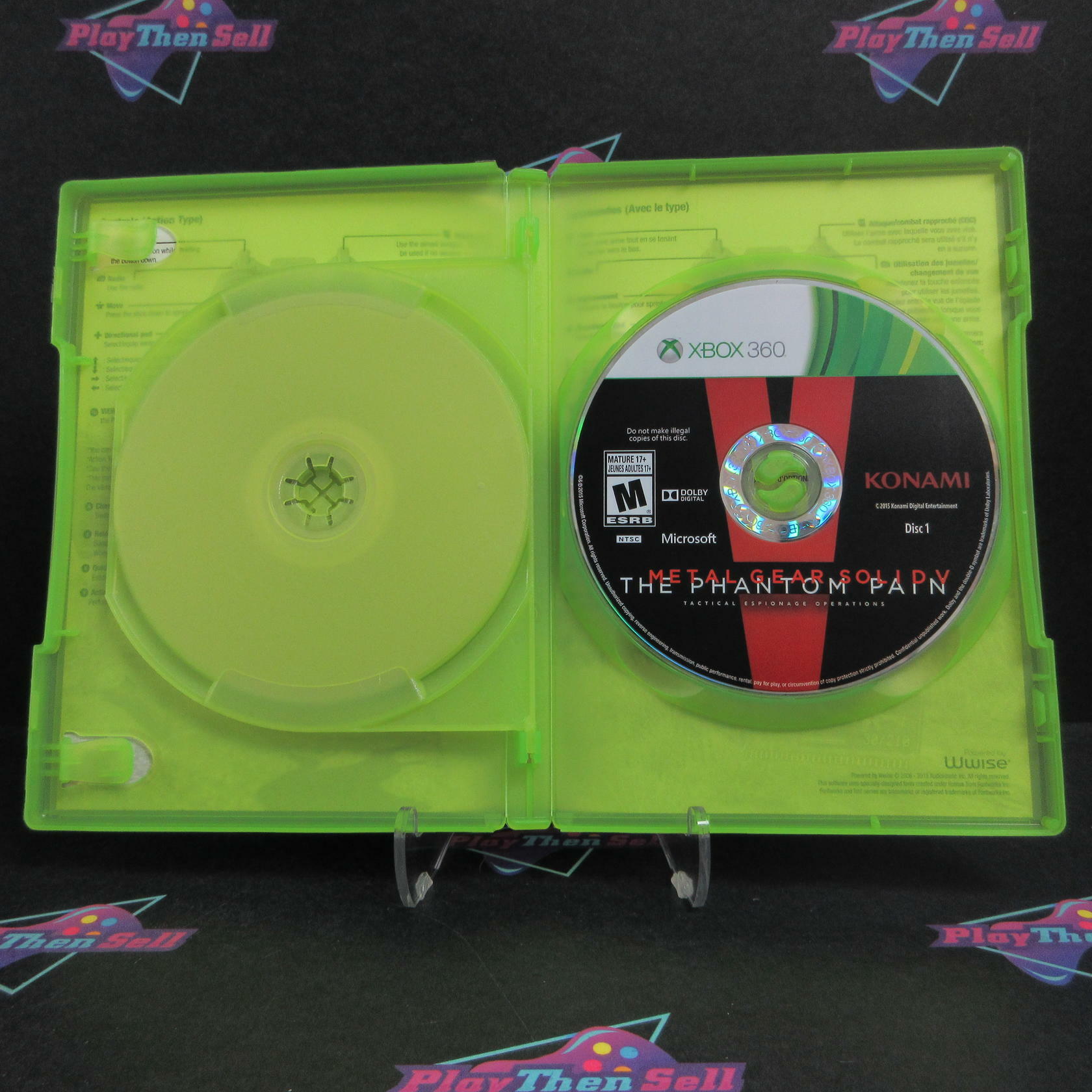 Metal Gear Solid V The Phantom Pain Day One Edition Xbox 360 CIB - Excellent