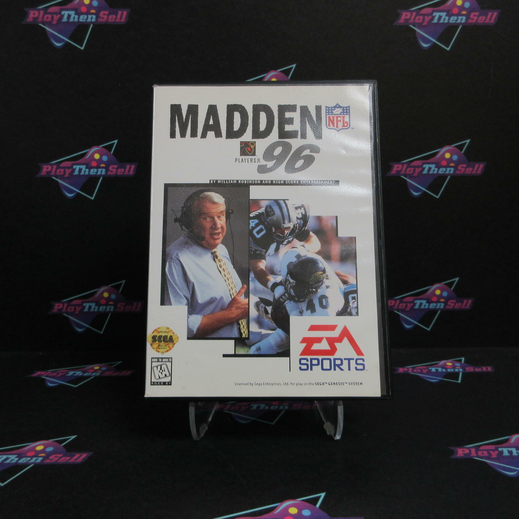 Madden 96 Football Sega Genesis + Reg Card / Poster Complete - Excellent