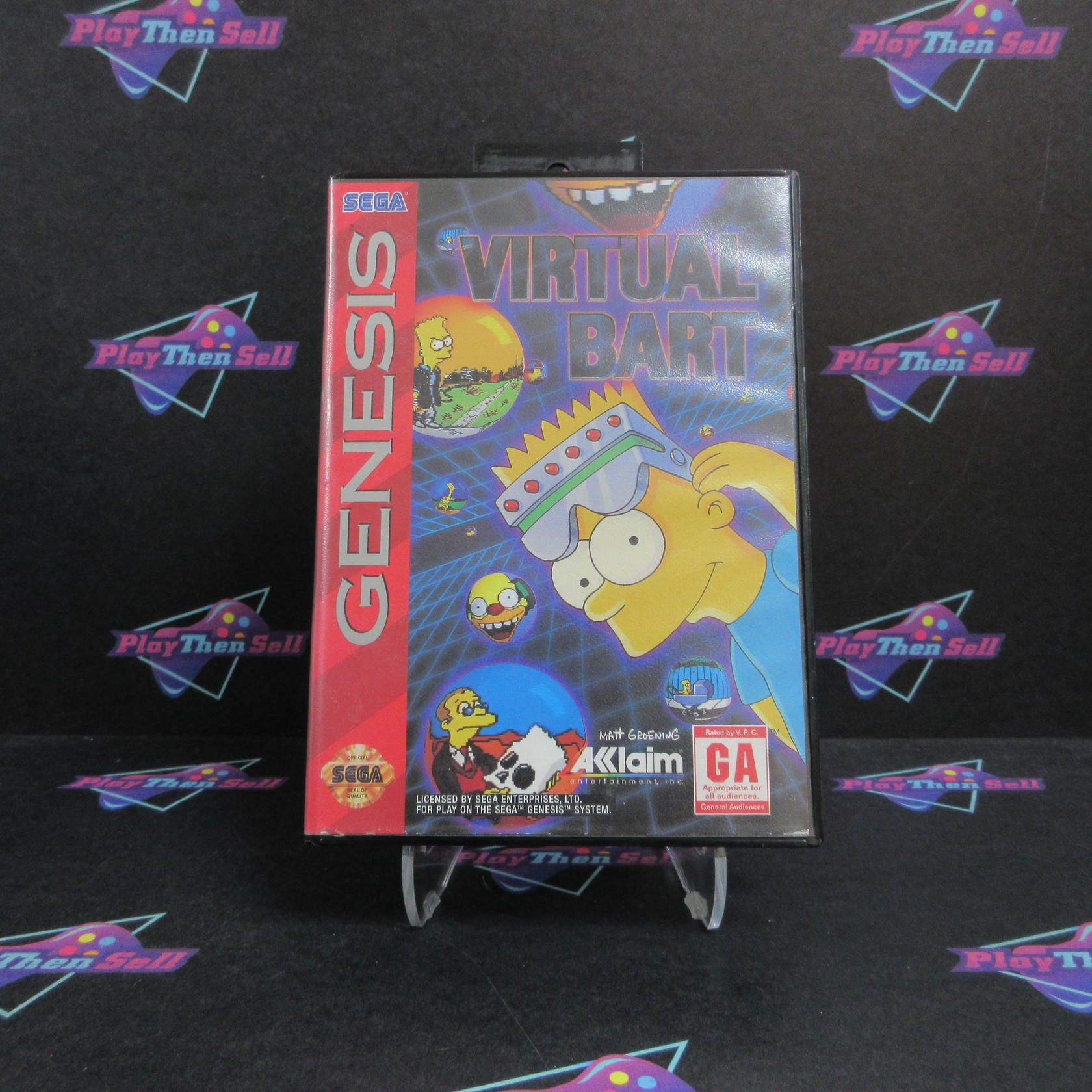Virtual Bart Sega Genesis Complete - - Refurbished