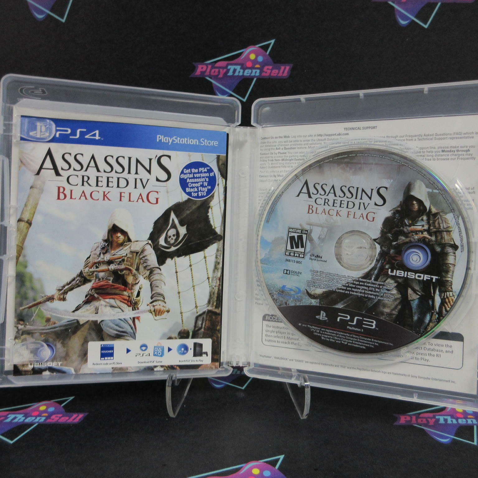 Assassin's Creed IV 4 Black Flag GameStop PS3 PlayStation 3 Complete - Excellent