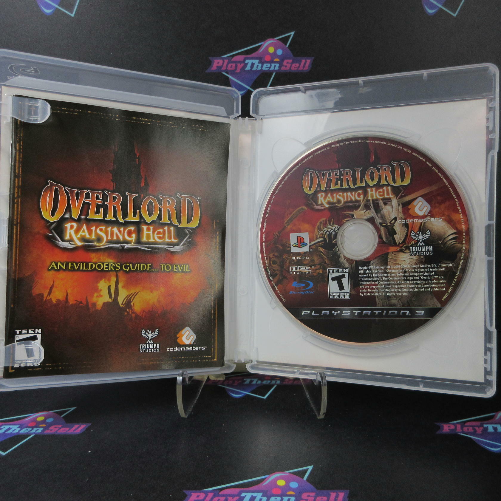 Overlord Raising Hell PS3 PlayStation 3 + Map Complete - Excellent