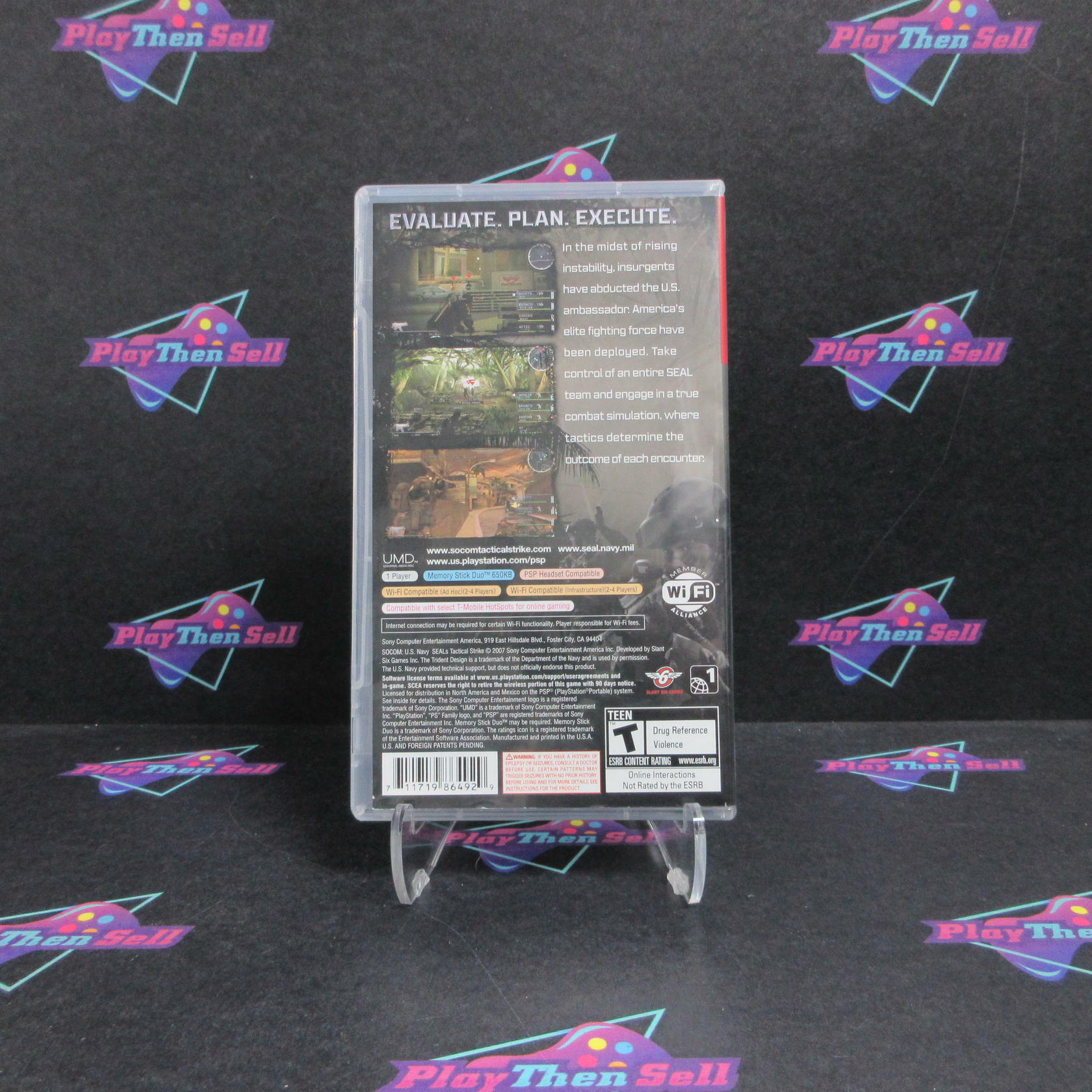 SOCOM Tactical Strike Sony PSP GH BL Disc Complete - Refurbished