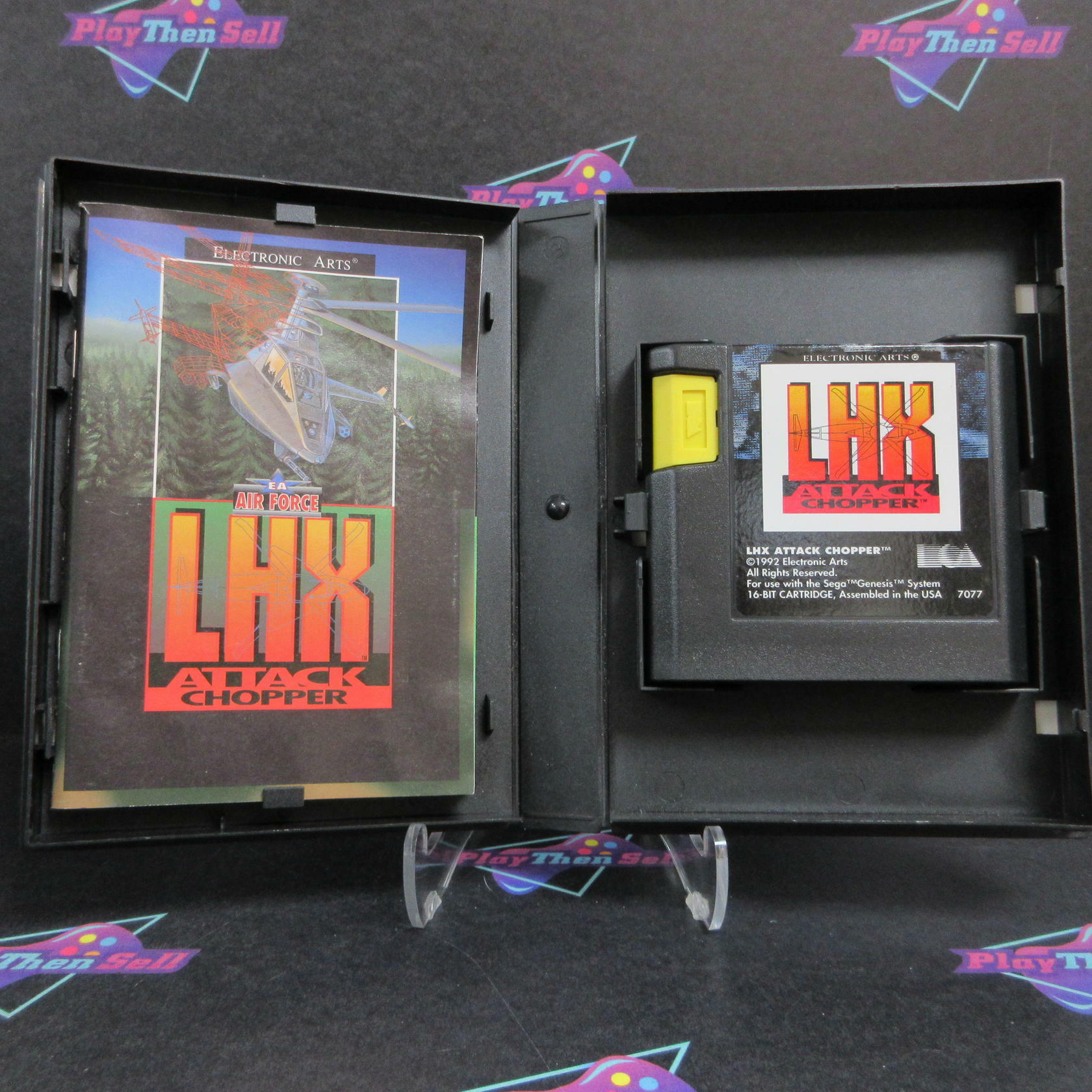 LHX Attack Chopper Sega Genesis + Reg Card Complete - Excellent