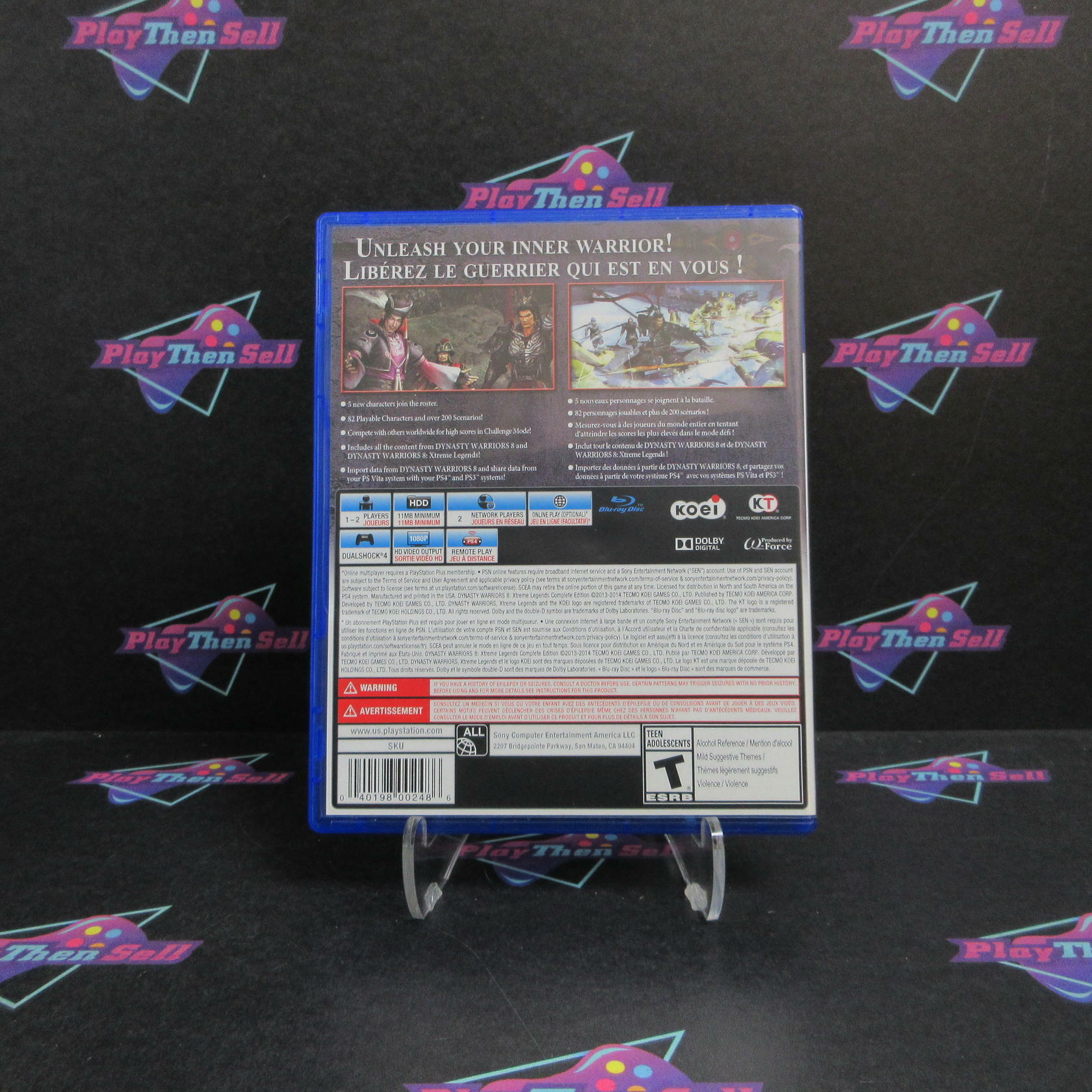 Dynasty Warriors 8 Xtreme Legends Complete Ed PS4 PlayStation 4 CIB - Excellent
