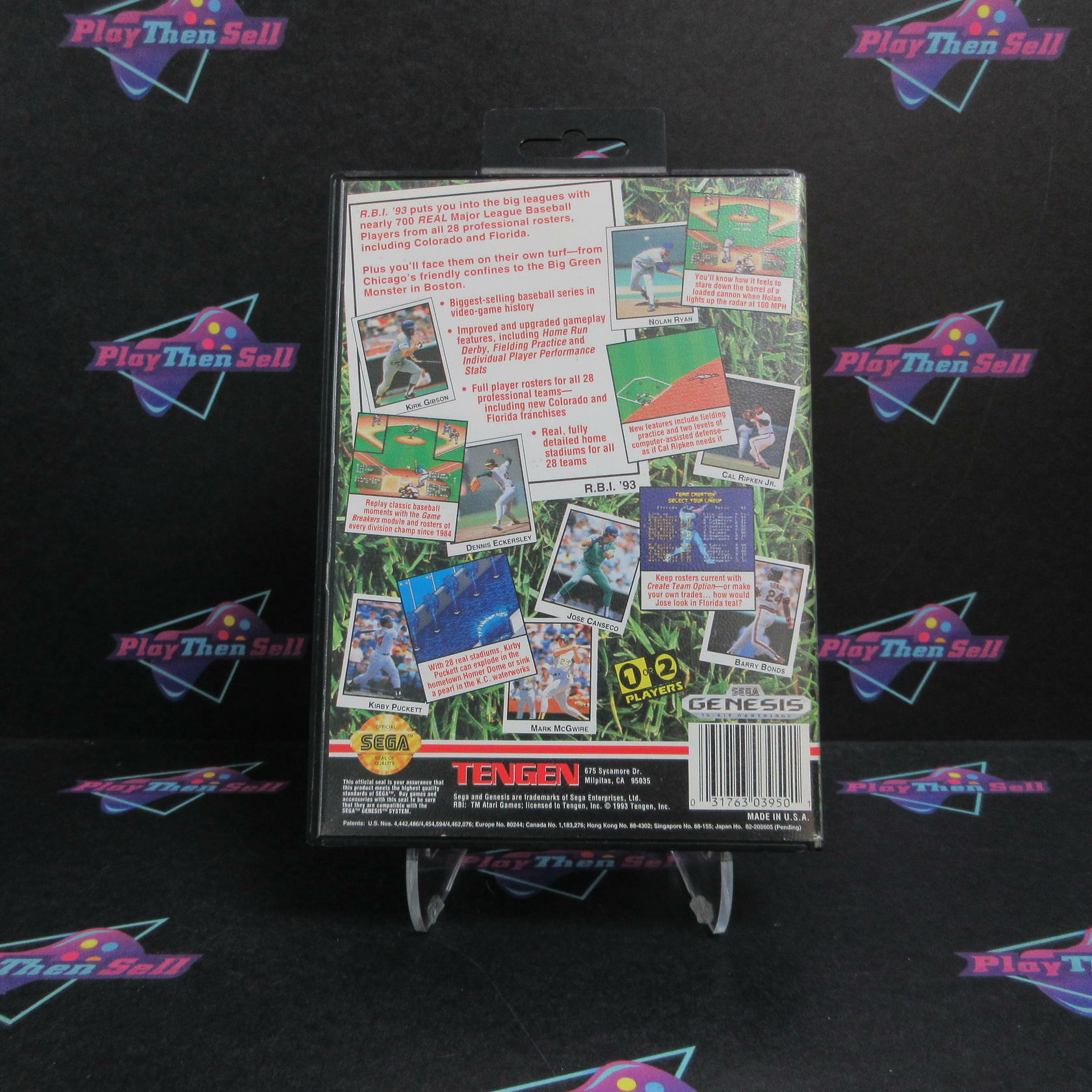 R.B.I. Baseball '93 Sega Genesis Complete - Excellent