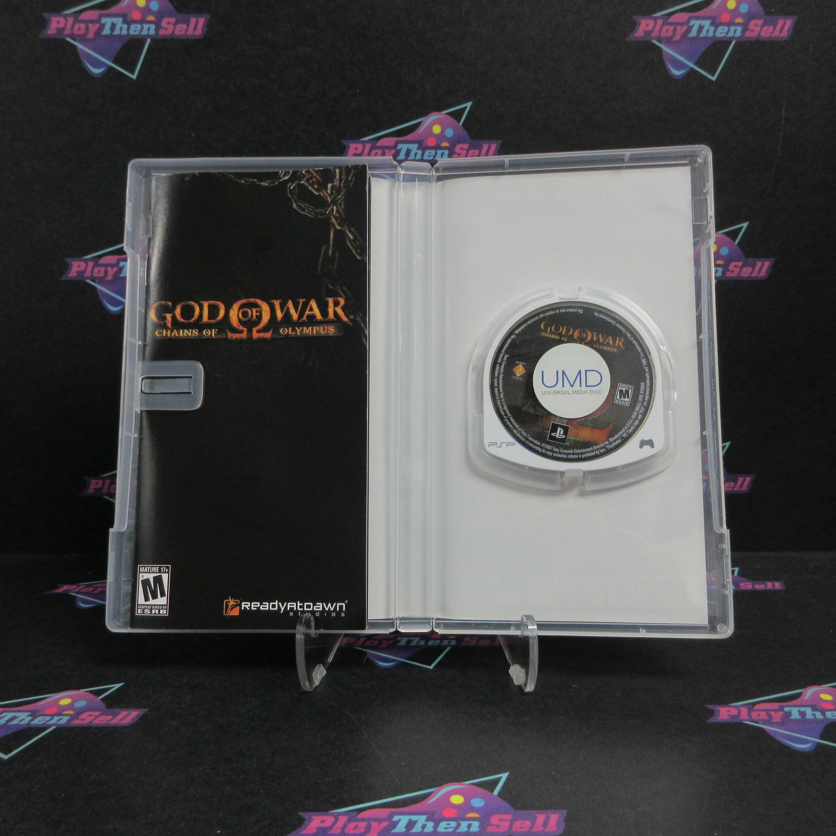 God of War Chains of Olympus Promo Display Sony PSP + Reg Card CIB - Refurbished