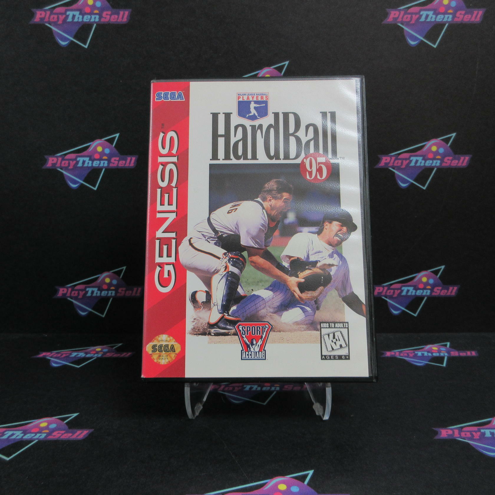 Hardball '95 Sega Genesis + Reg Card Complete - Excellent