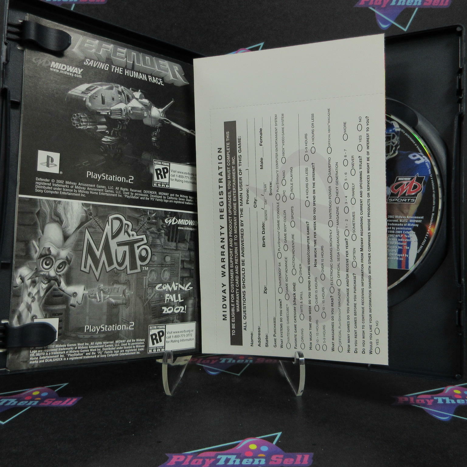 NFL Blitz 2003 PS2 PlayStation 2 + Reg Card Complete - Excellent