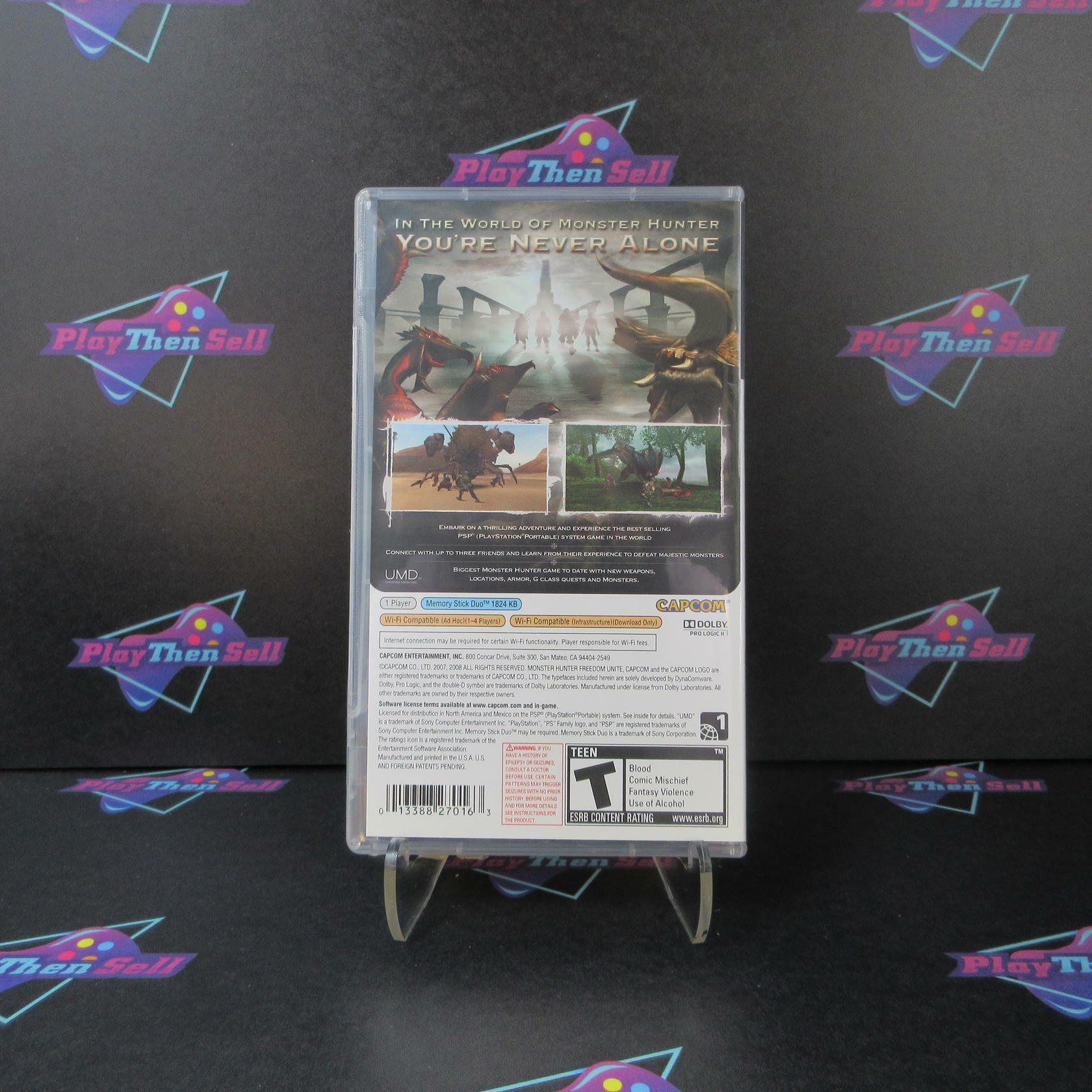 Monster Hunter Freedom Unite Sony PSP Complete - Excellent
