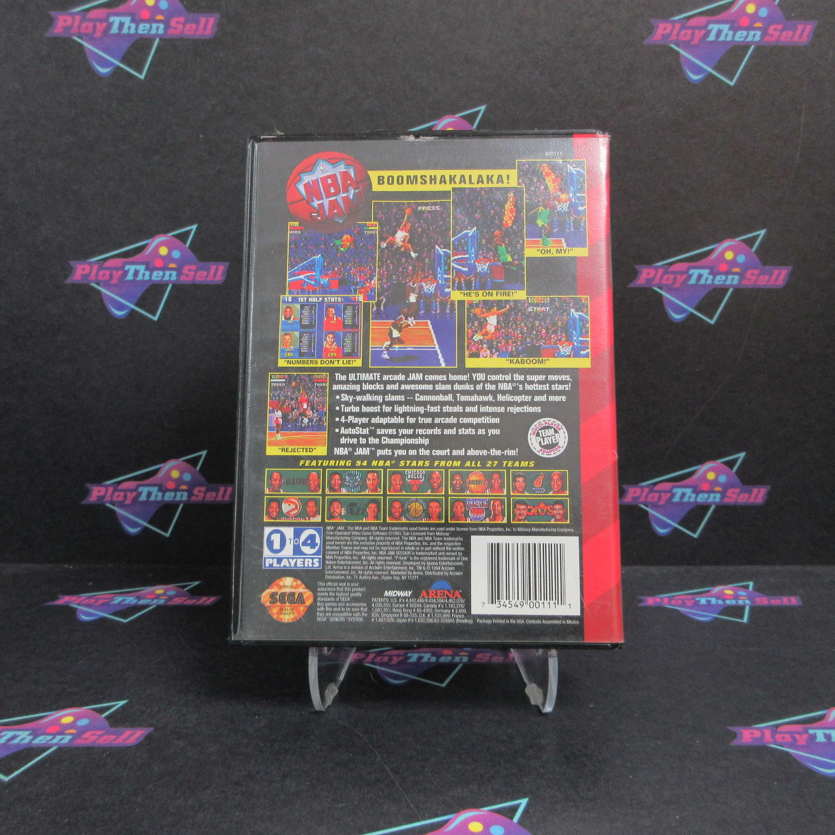 NBA Jam Sega Genesis Complete - - Excellent