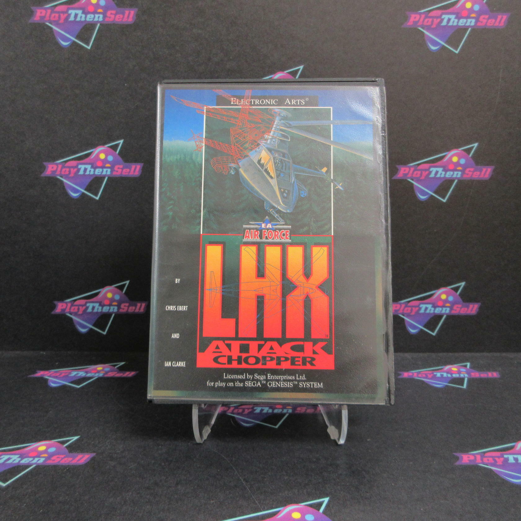 LHX Attack Chopper Sega Genesis + Reg Card Complete - Excellent