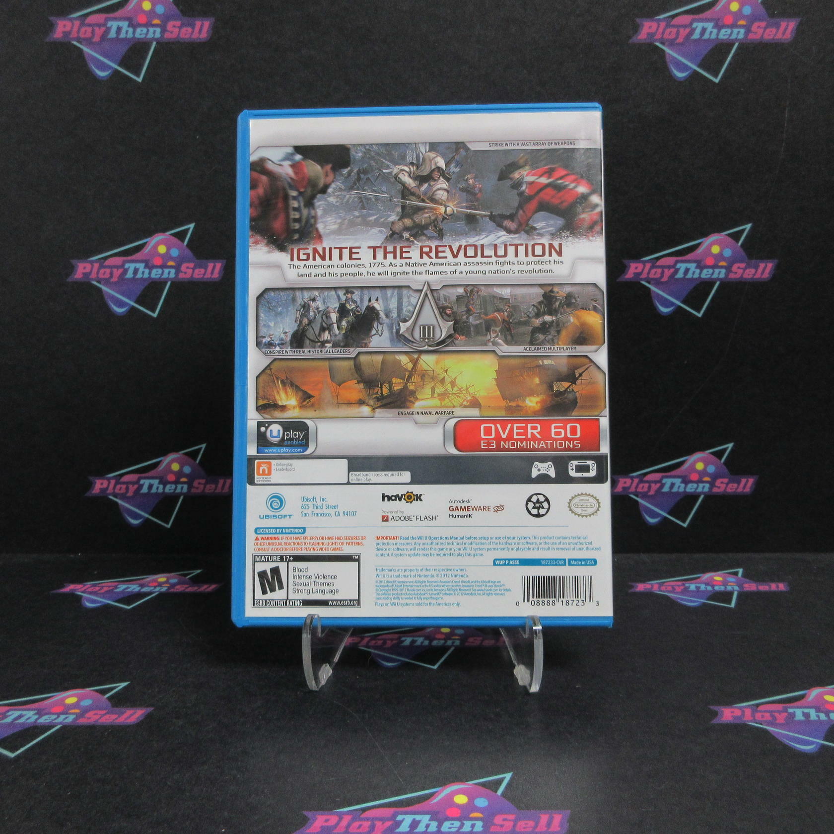 Assassin's Creed III Nintendo Wii U Complete - Refurbished