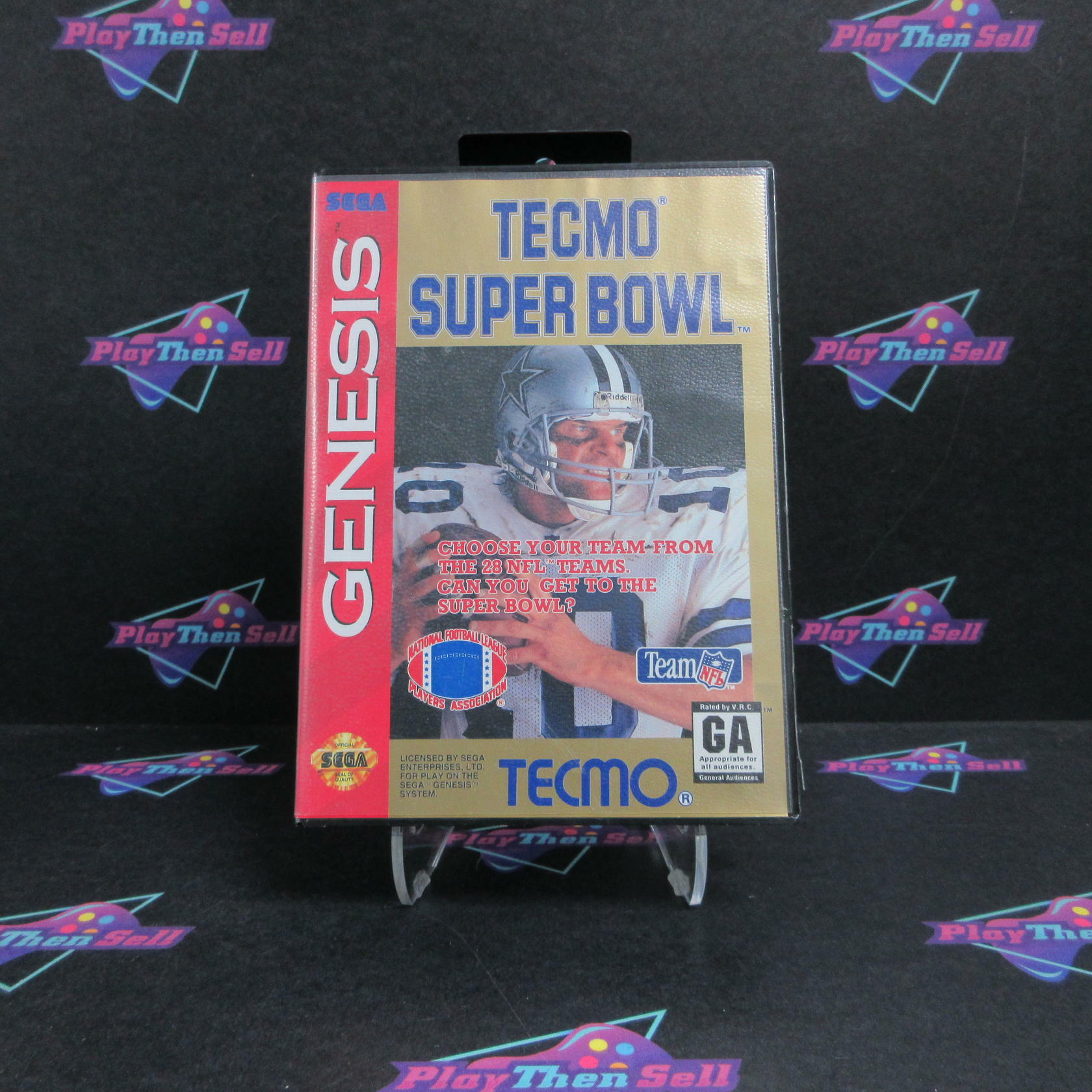 Tecmo Super Bowl Sega Genesis Complete - Refurbished