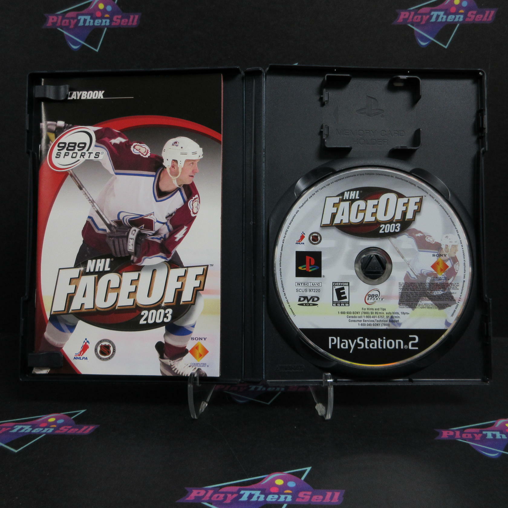 NHL Face Off 2003 PS2 PlayStation 2 AD Complete CIB - Very Good
