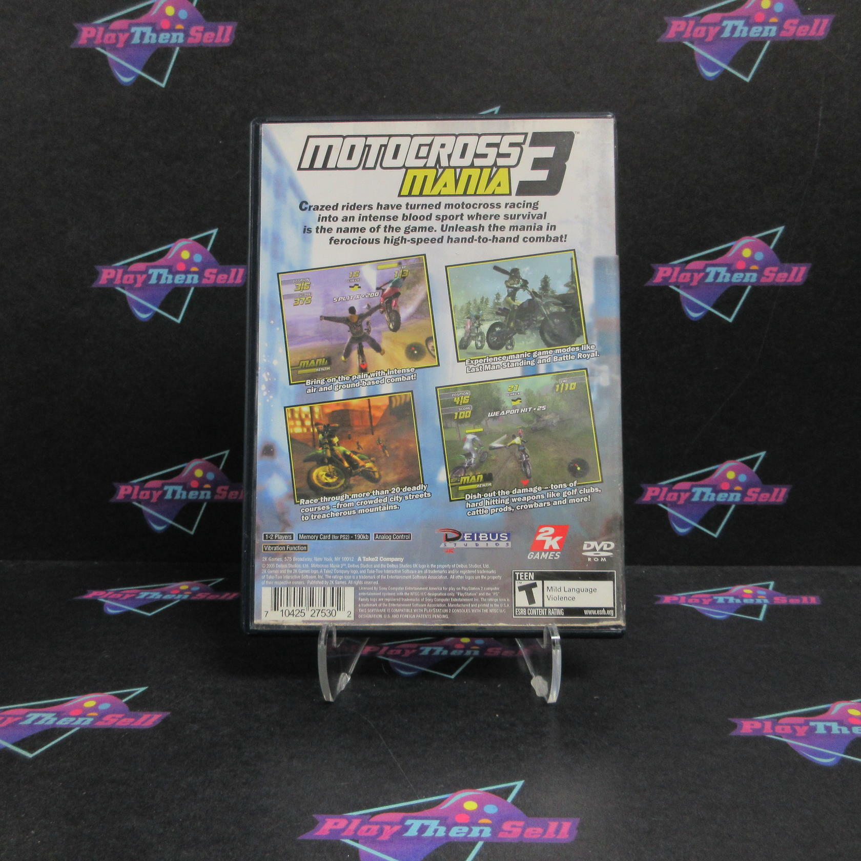 Motocross Mania 3 PS2 PlayStation 2 AD/DD/NM - Very Good