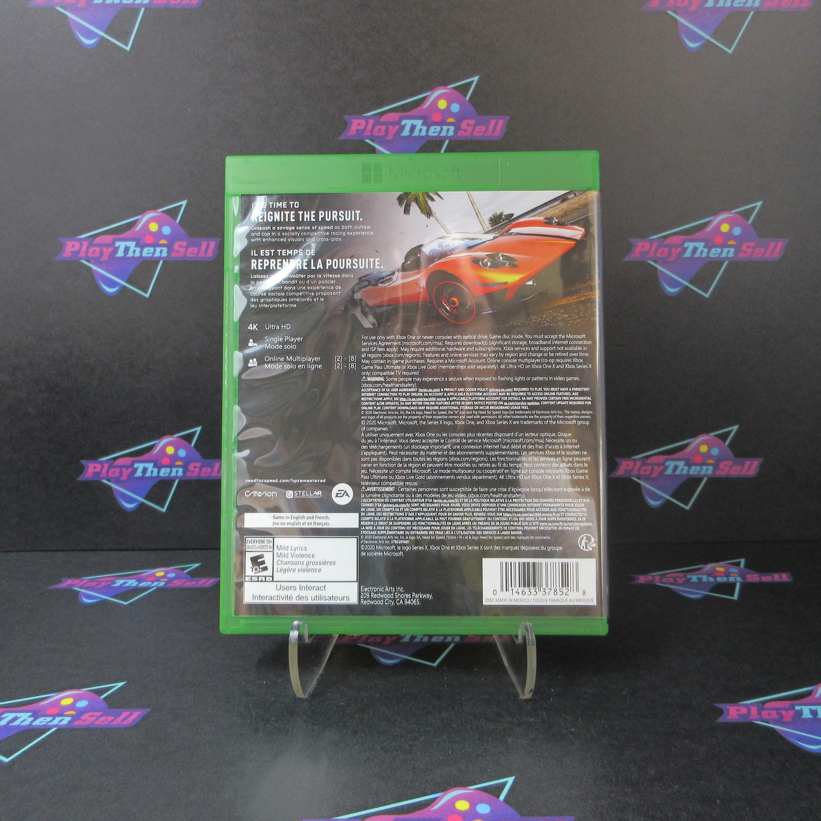 Need for Speed Hot Pursuit Remastered Xbox One Complete - Excellent
