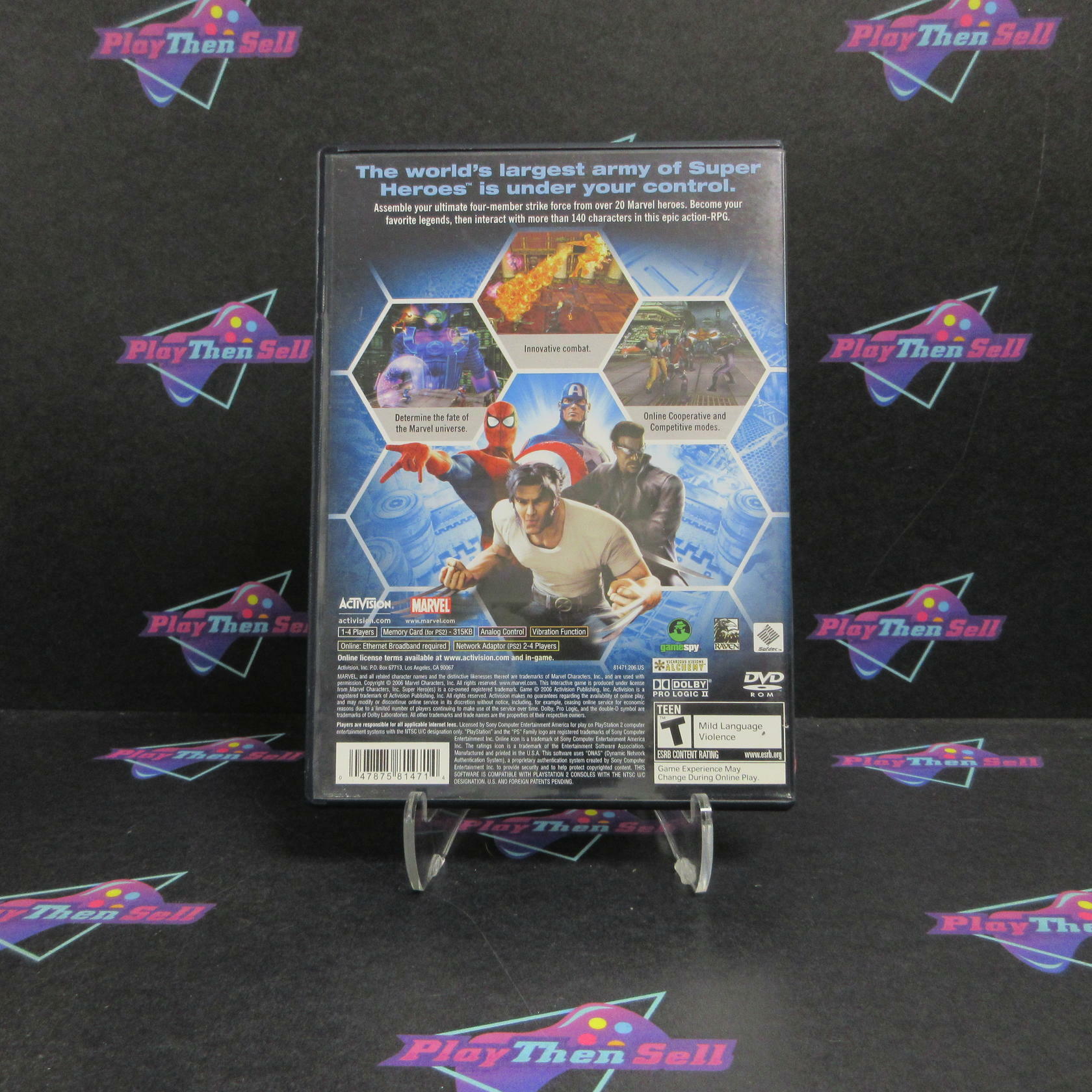 Marvel Ultimate Alliance PS2 PlayStation 2 AD Complete CIB - Very Good
