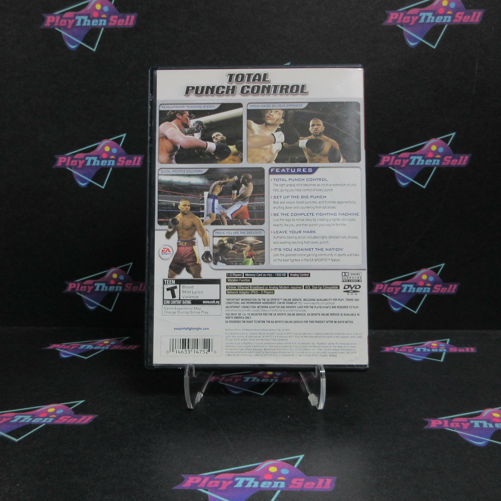 Fight Night 2004 PS2 PlayStation 2 GH AD/NM - Very Good