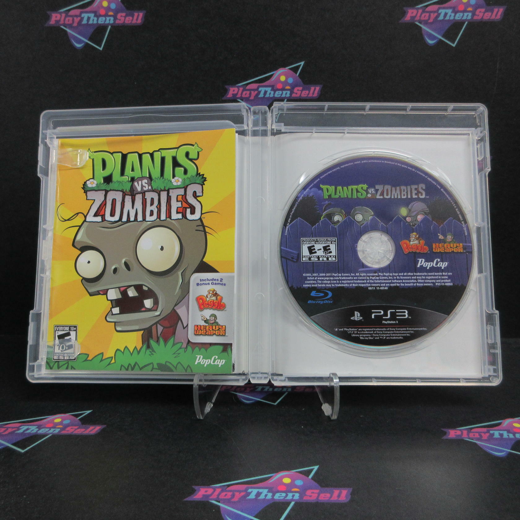 Plants Vs. Zombies PS3 PlayStation 3 Complete - Excellent