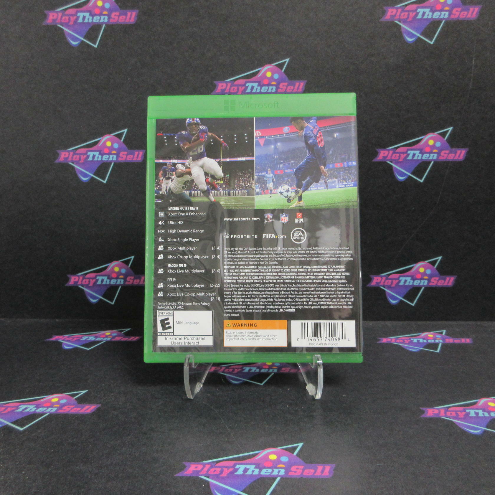Madden NFL 19 + FIFA 19 Combo Pack Xbox One Complete - Excellent