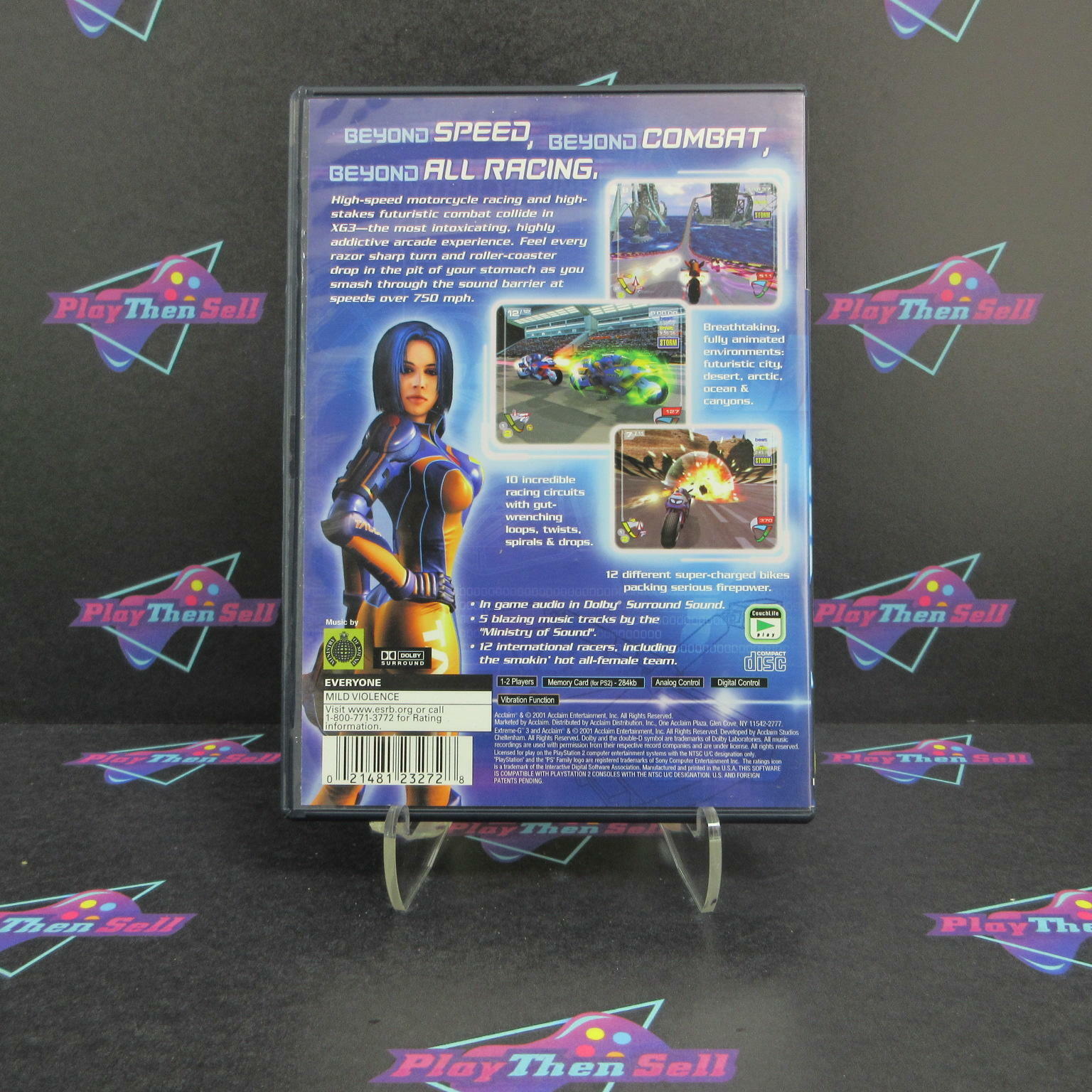 XGIII Extreme G Racing PS2 PlayStation 2 + Reg Card Complete - Excellent