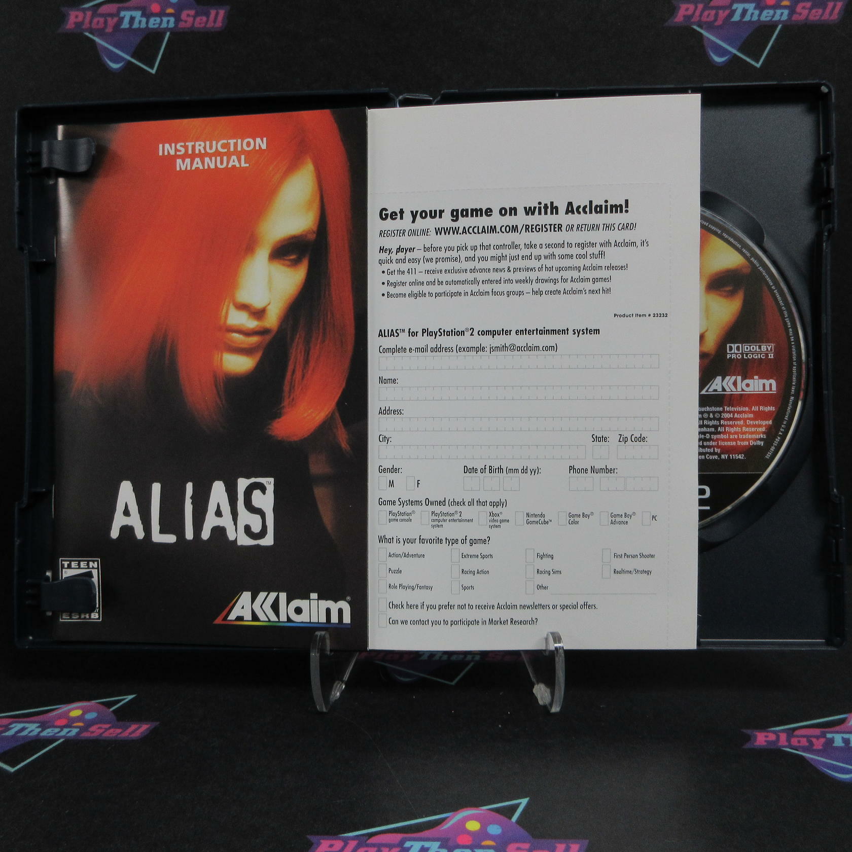 Alias PS2 PlayStation 2 + Reg Card Complete - Excellent