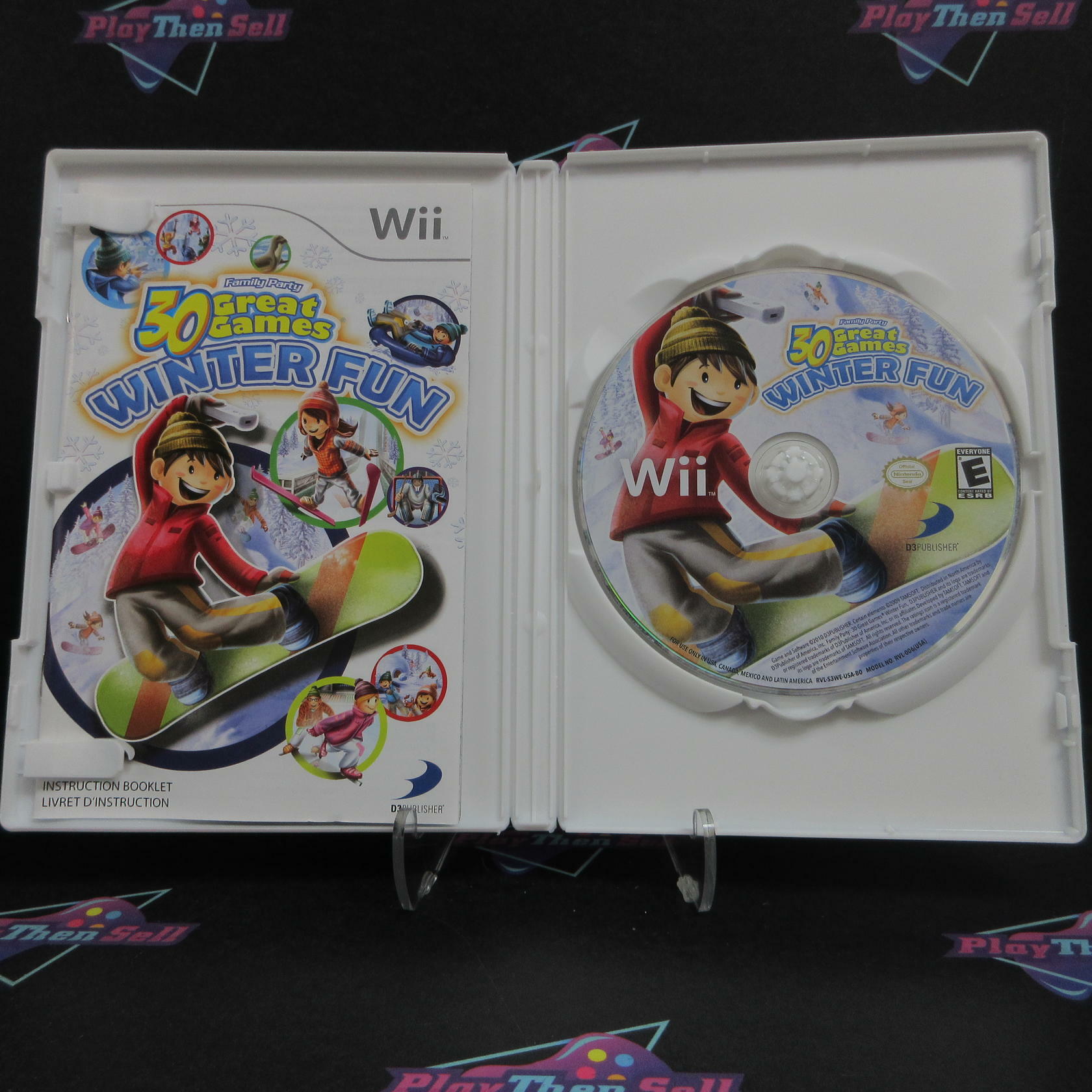Family Party 30 Great Games Winter Fun Nintendo Wii Complete - Excellent