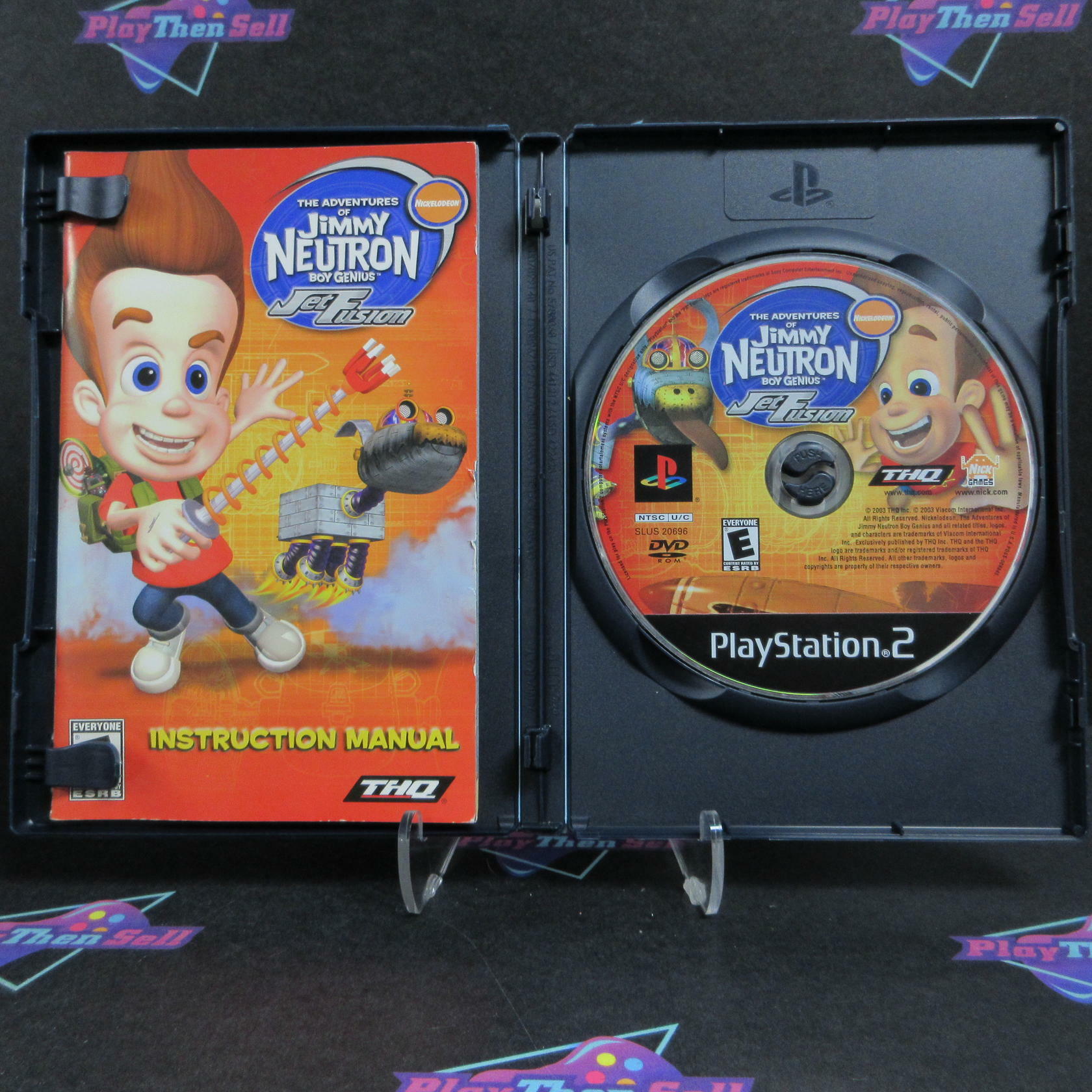 Jimmy Neutron Boy Genius Jet Fusion PS2 PlayStation 2 Complete - Excellent