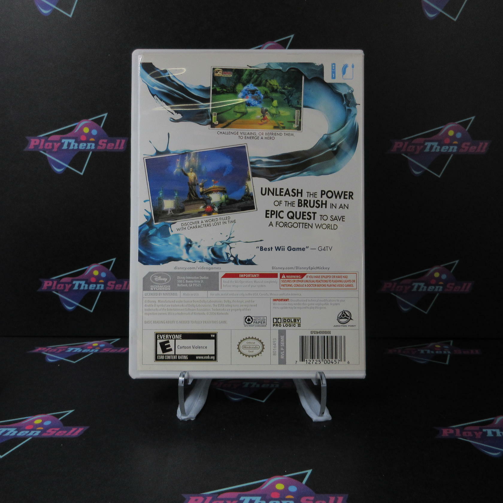 Disney Epic Mickey Nintendo Wii - Like New