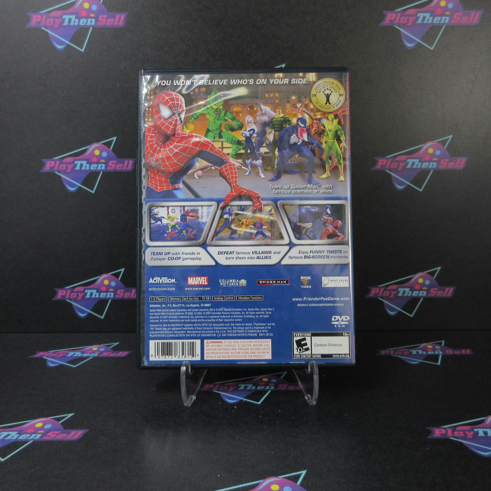 Spiderman Friend or Foe PS2 PlayStation 2 GH Complete - Excellent
