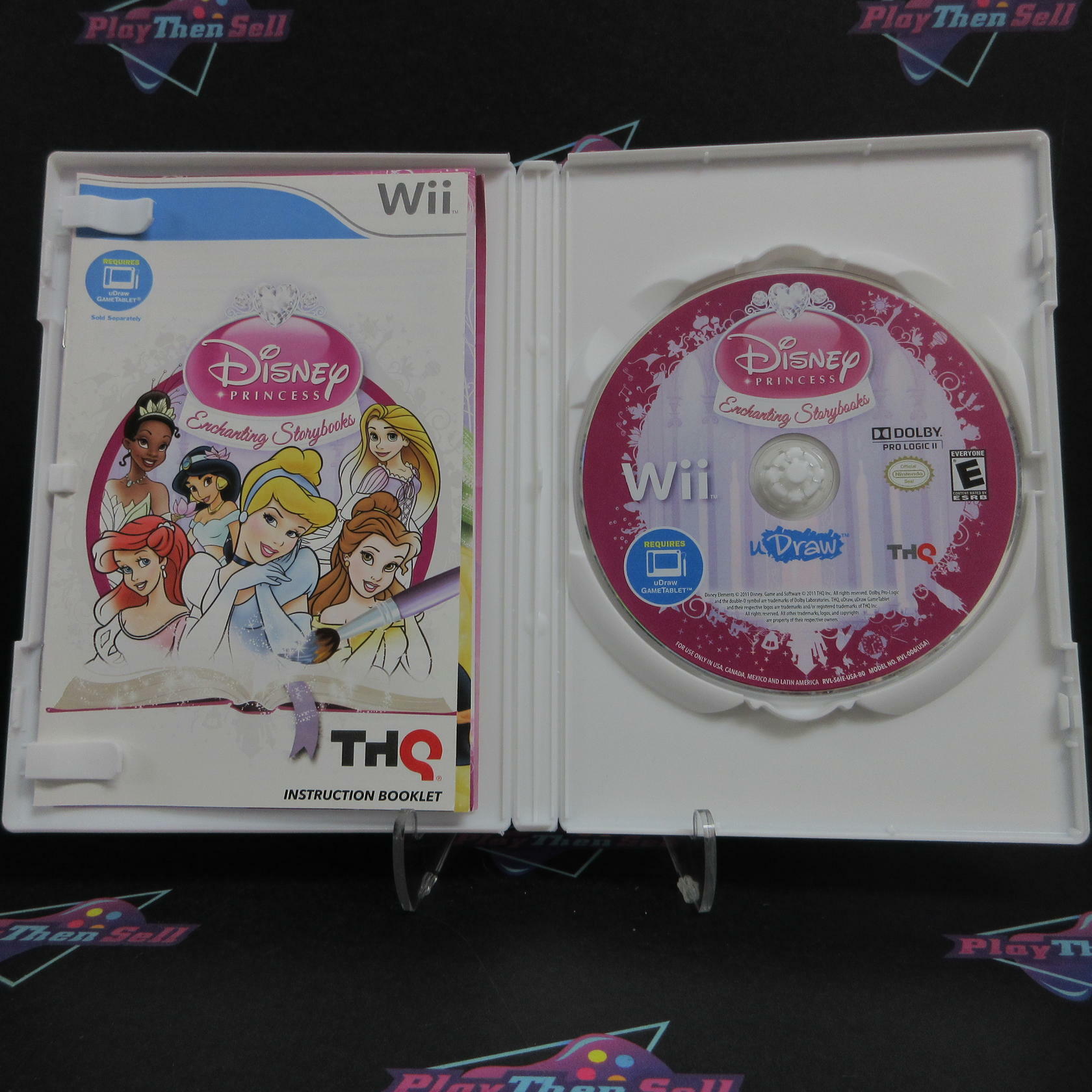 uDraw Disney Princess Enchanting Storybooks Nintendo Wii Complete - Excellent