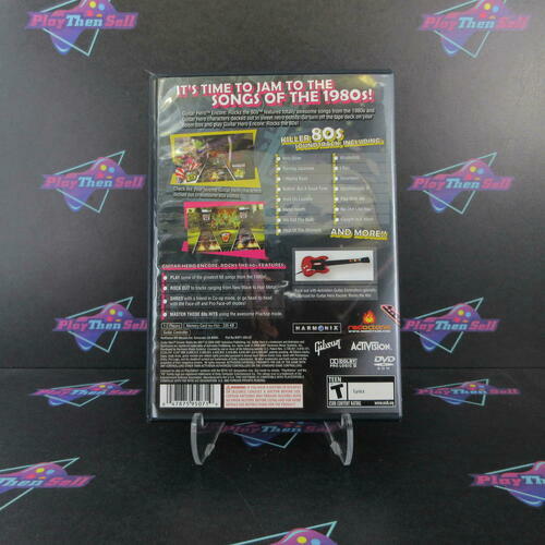 Guitar Hero Encore Rocks the 80s PS2 PlayStation 2 + Poster Complete - Excellent