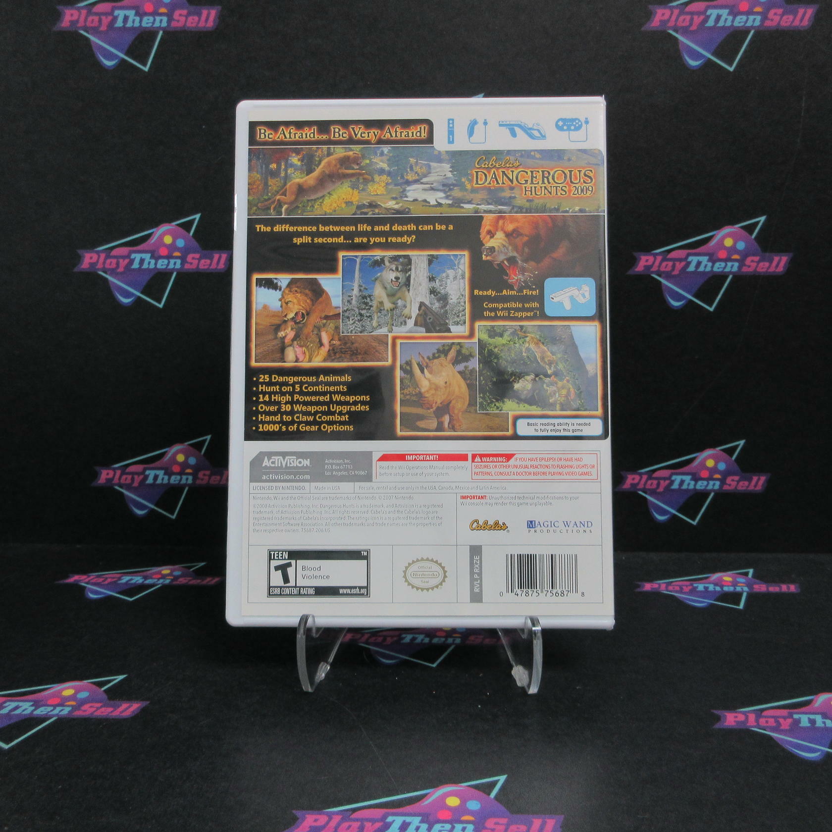 Cabela's Dangerous Hunts 2009 Nintendo Wii Complete - Excellent