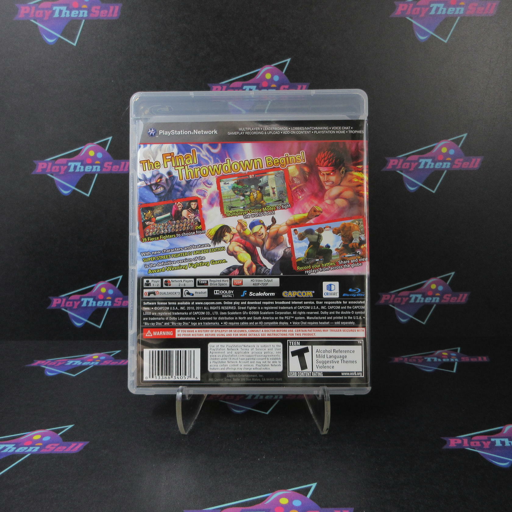 Super Street Fighter IV Arcade Edition PS3 PlayStation 3 AD Complete CIB - Very Good