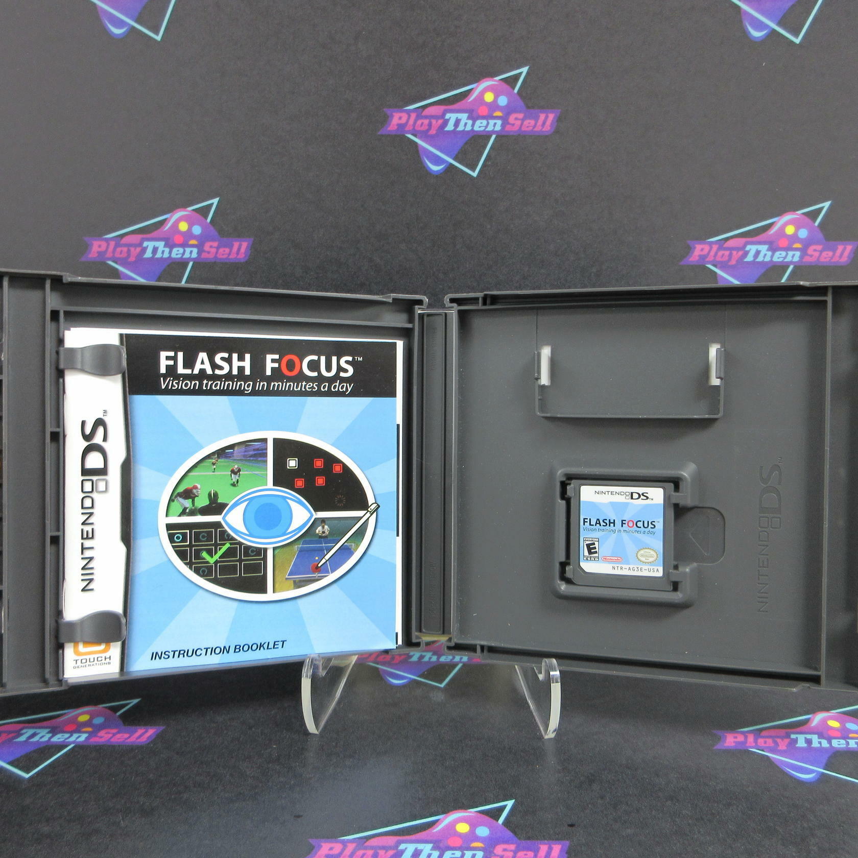 Flash Focus Vision Training in Minutes a Day Nintendo DS Complete - Excellent