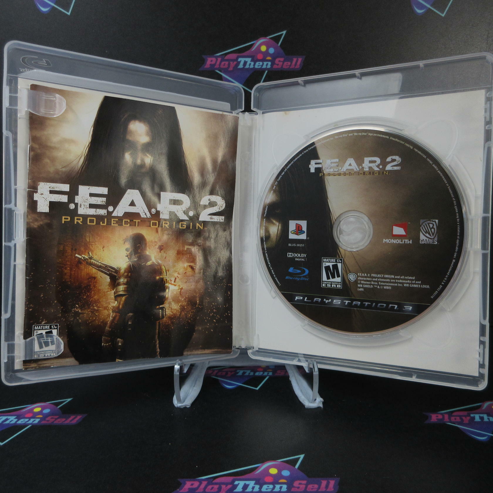 F.E.A.R. 2 Project Origin PS3 PlayStation 3 AD/MD Complete CIB - Very Good