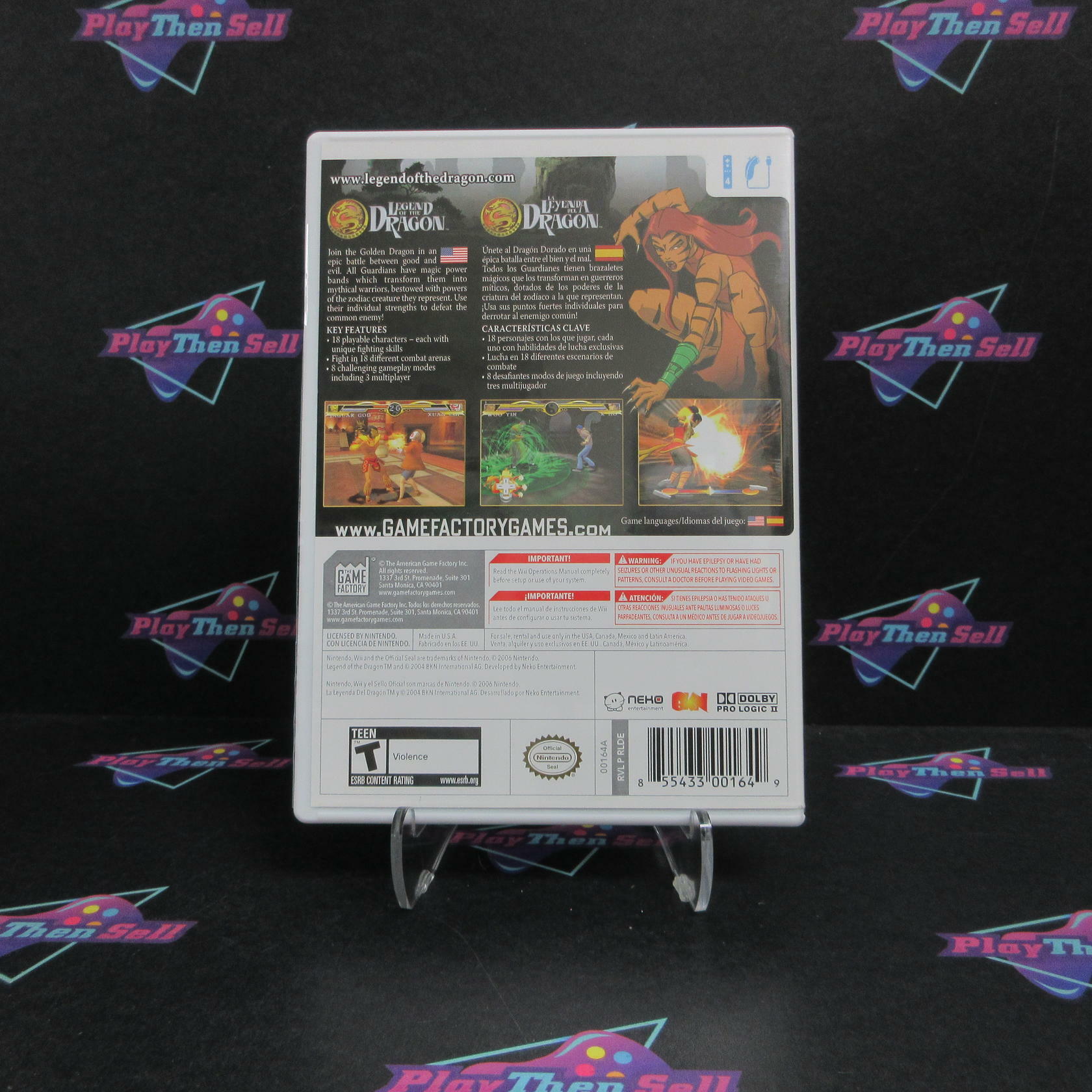 Legend of the Dragon Nintendo Wii Complete - Excellent